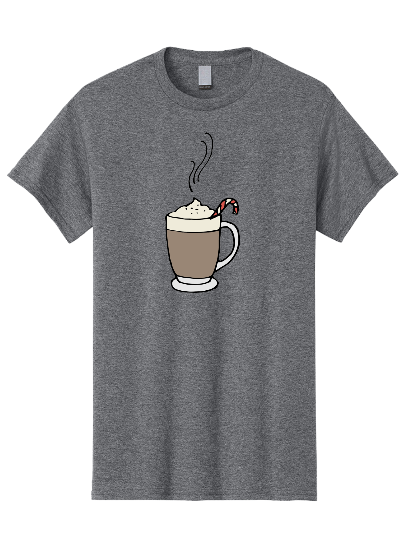 Hot-Chocolate-1 Men'S Graphic Tee, 100% Cotton, Comfortable Casual Summer Wear, Machine Washable, Hot Chocolate, Whipped Cream, Candy Cane, Holiday Drink, Sweet Treat, Festive Beverage, Marshmallow Topping, Chocolatey Goodness, -  Aaa939 9