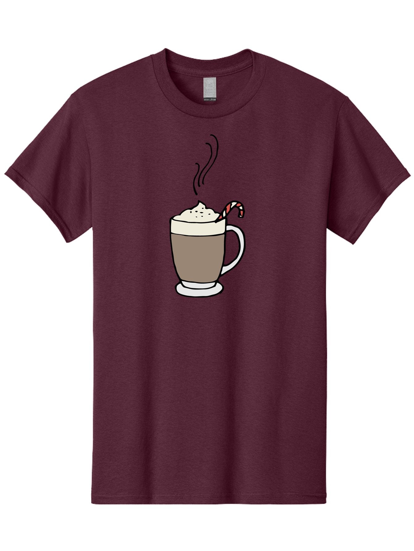 Hot-Chocolate-1 Men'S Graphic Tee, 100% Cotton, Comfortable Casual Summer Wear, Machine Washable, Hot Chocolate, Whipped Cream, Candy Cane, Holiday Drink, Sweet Treat, Festive Beverage, Marshmallow Topping, Chocolatey Goodness, -  Aaa939 9