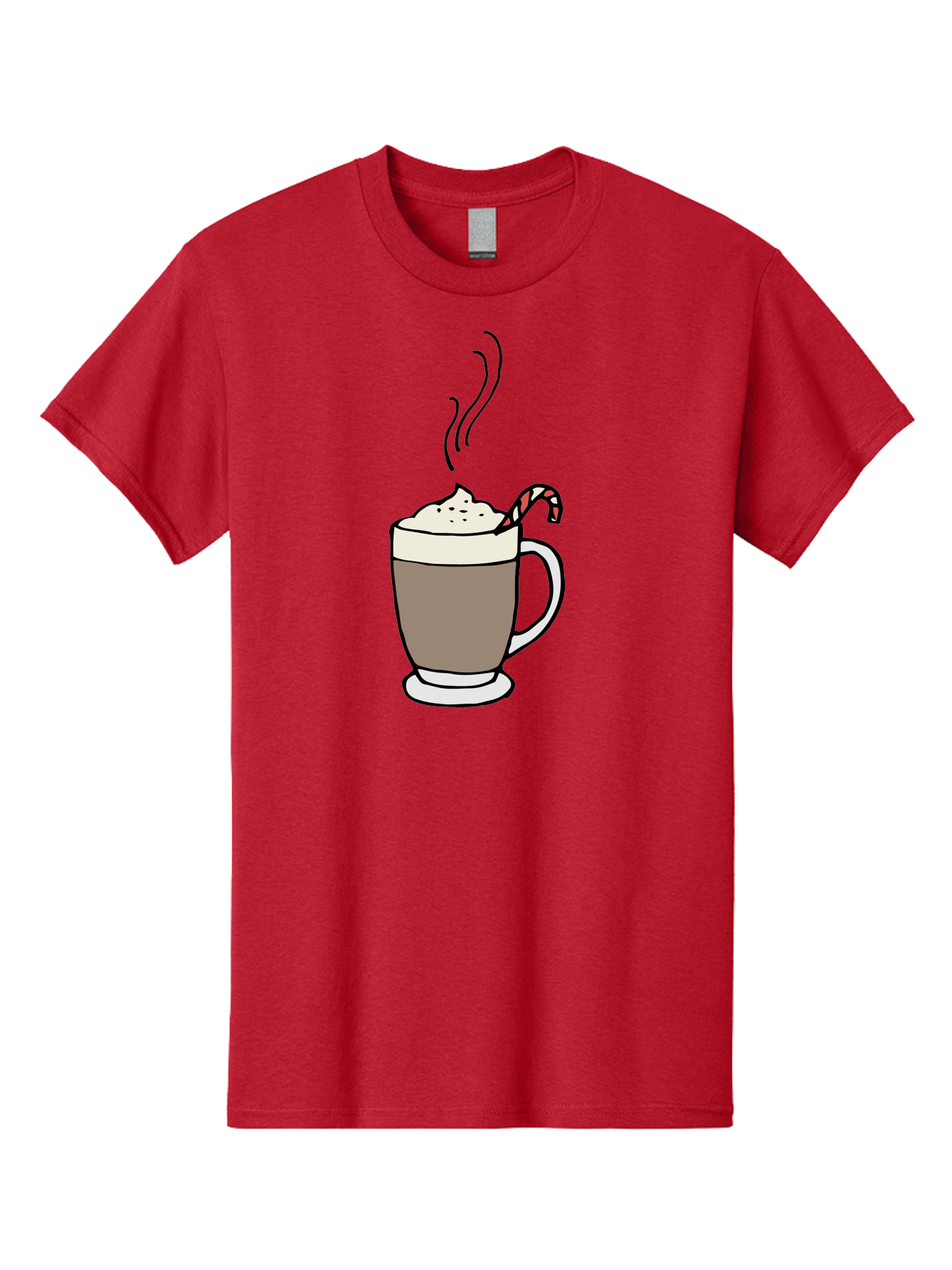 Hot-Chocolate-1 Men'S Graphic Tee, 100% Cotton, Comfortable Casual Summer Wear, Machine Washable, Hot Chocolate, Whipped Cream, Candy Cane, Holiday Drink, Sweet Treat, Festive Beverage, Marshmallow Topping, Chocolatey Goodness, -  Aaa939 23