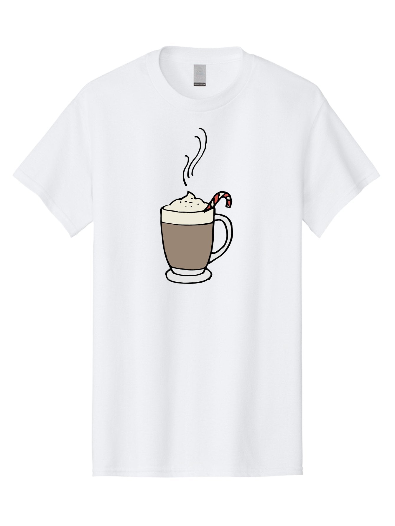 Hot-Chocolate-1 Men'S Graphic Tee, 100% Cotton, Comfortable Casual Summer Wear, Machine Washable, Hot Chocolate, Whipped Cream, Candy Cane, Holiday Drink, Sweet Treat, Festive Beverage, Marshmallow Topping, Chocolatey Goodness, -  Aaa939 6