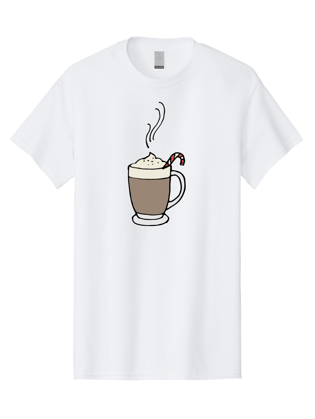 Hot-Chocolate-1 Men'S Graphic Tee, 100% Cotton, Comfortable Casual Summer Wear, Machine Washable, Hot Chocolate, Whipped Cream, Candy Cane, Holiday Drink, Sweet Treat, Festive Beverage, Marshmallow Topping, Chocolatey Goodness, -  Aaa939 29