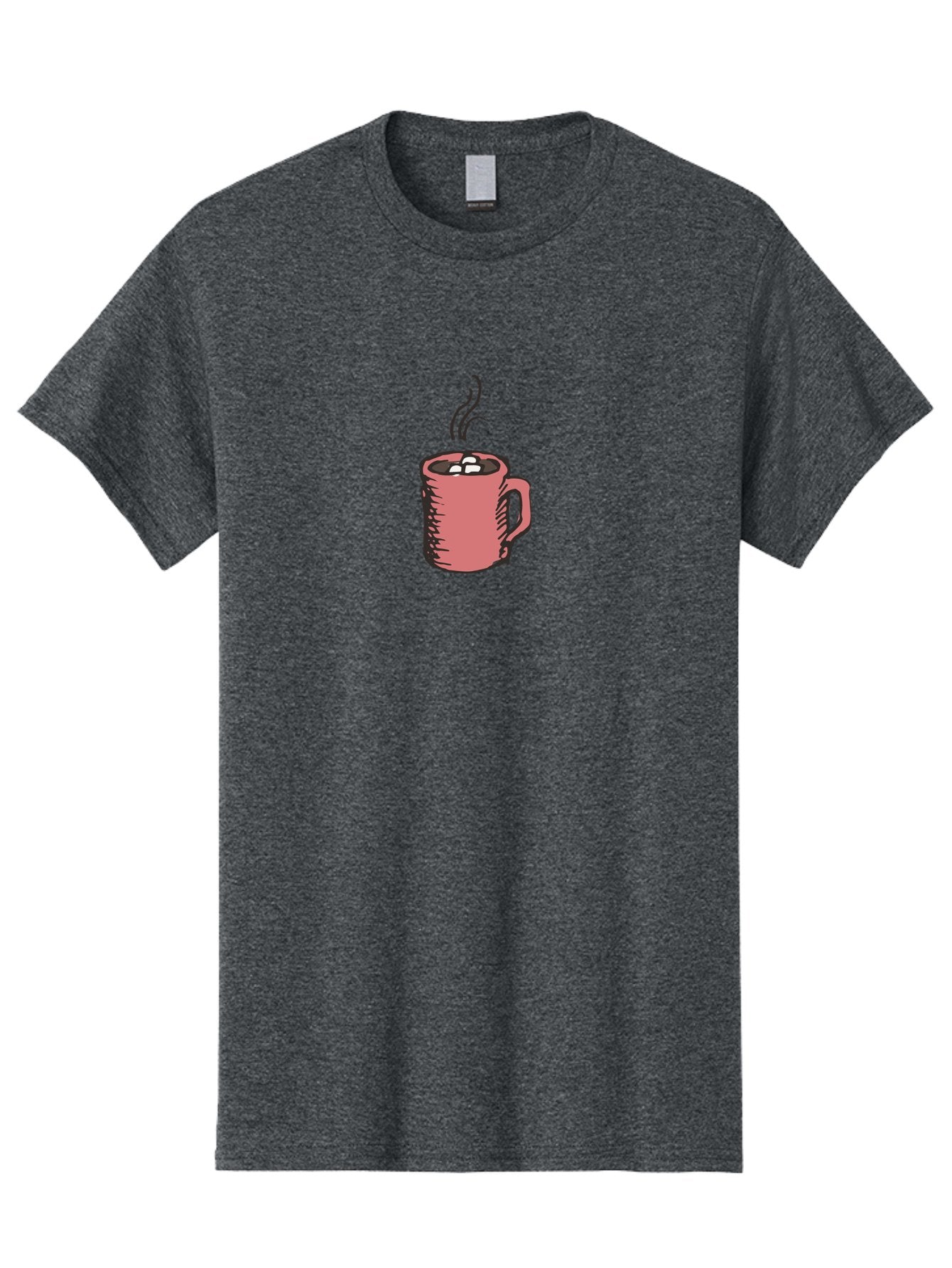 Hot-Chocolate Men'S Graphic Tee, 100% Cotton, Comfortable Casual Summer Wear, Machine Washable, Hot Chocolate, Marshmallows, Steaming Hot, Pink Mug, Cozy Drink, Warm Beverage, Sweet Treat, Comforting Delight -  Aaa943 6