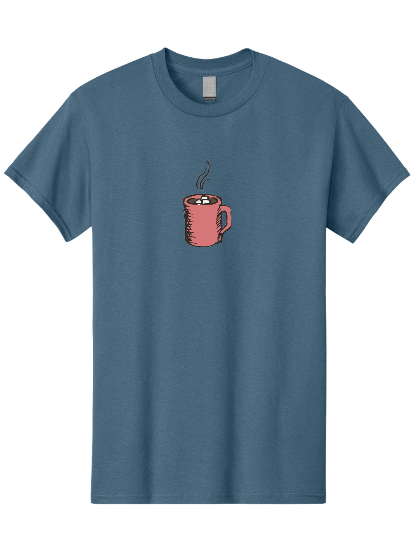 Hot-Chocolate Men'S Graphic Tee, 100% Cotton, Comfortable Casual Summer Wear, Machine Washable, Hot Chocolate, Marshmallows, Steaming Hot, Pink Mug, Cozy Drink, Warm Beverage, Sweet Treat, Comforting Delight -  Aaa943 11