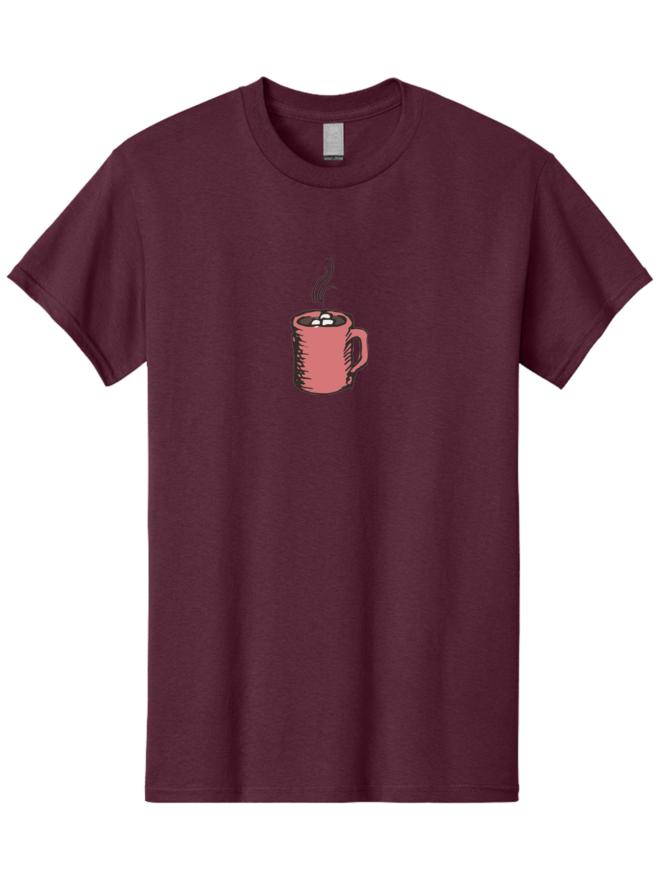 Hot-Chocolate Men'S Graphic Tee, 100% Cotton, Comfortable Casual Summer Wear, Machine Washable, Hot Chocolate, Marshmallows, Steaming Hot, Pink Mug, Cozy Drink, Warm Beverage, Sweet Treat, Comforting Delight -  Aaa943 13