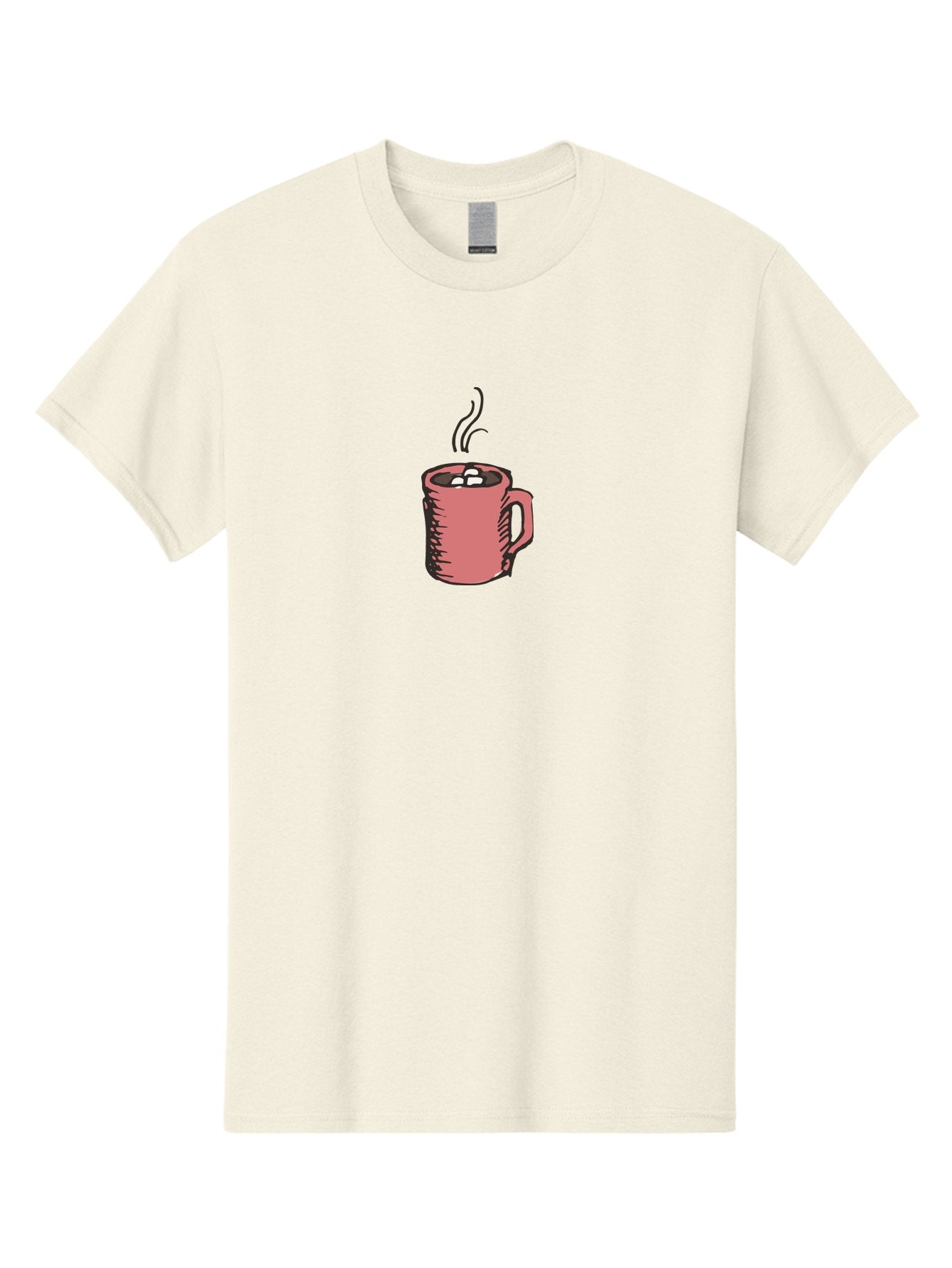 Hot-Chocolate Men'S Graphic Tee, 100% Cotton, Comfortable Casual Summer Wear, Machine Washable, Hot Chocolate, Marshmallows, Steaming Hot, Pink Mug, Cozy Drink, Warm Beverage, Sweet Treat, Comforting Delight -  Aaa943 14