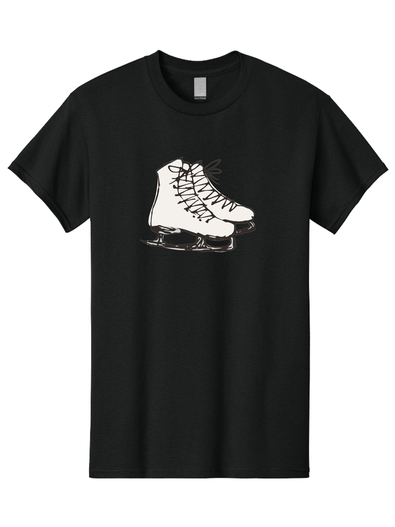 Ice-Skates-1 Men'S Graphic Tee, 100% Cotton, Comfortable Casual Summer Wear, Machine Washable, Ice Skates, Winter Sports, Figure Skating, Ice Skating, Laced Boots, Winter Fun, Cold Weather Activities, Frozen Rink -  Aaa944 23
