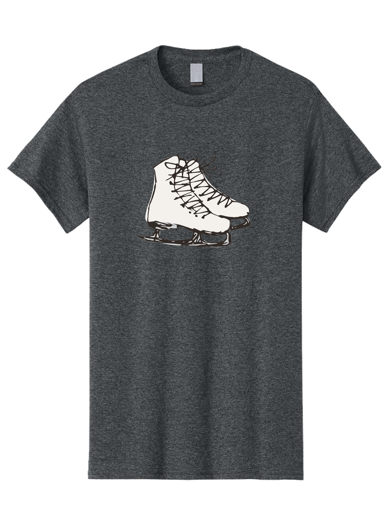 Ice-Skates-1 Men'S Graphic Tee, 100% Cotton, Comfortable Casual Summer Wear, Machine Washable, Ice Skates, Winter Sports, Figure Skating, Ice Skating, Laced Boots, Winter Fun, Cold Weather Activities, Frozen Rink -  Aaa944 17