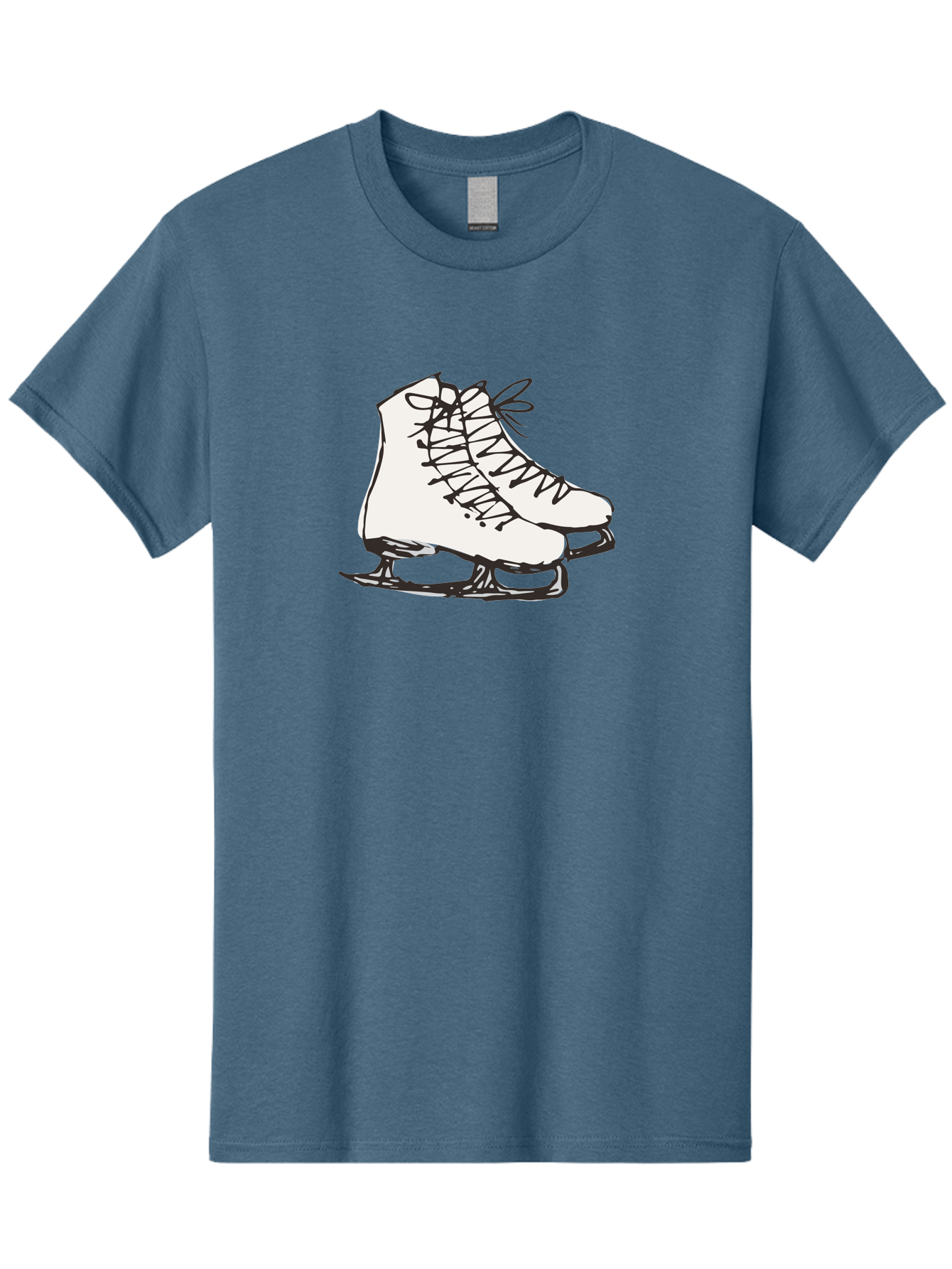 Ice-Skates-1 Men'S Graphic Tee, 100% Cotton, Comfortable Casual Summer Wear, Machine Washable, Ice Skates, Winter Sports, Figure Skating, Ice Skating, Laced Boots, Winter Fun, Cold Weather Activities, Frozen Rink -  Aaa944 29