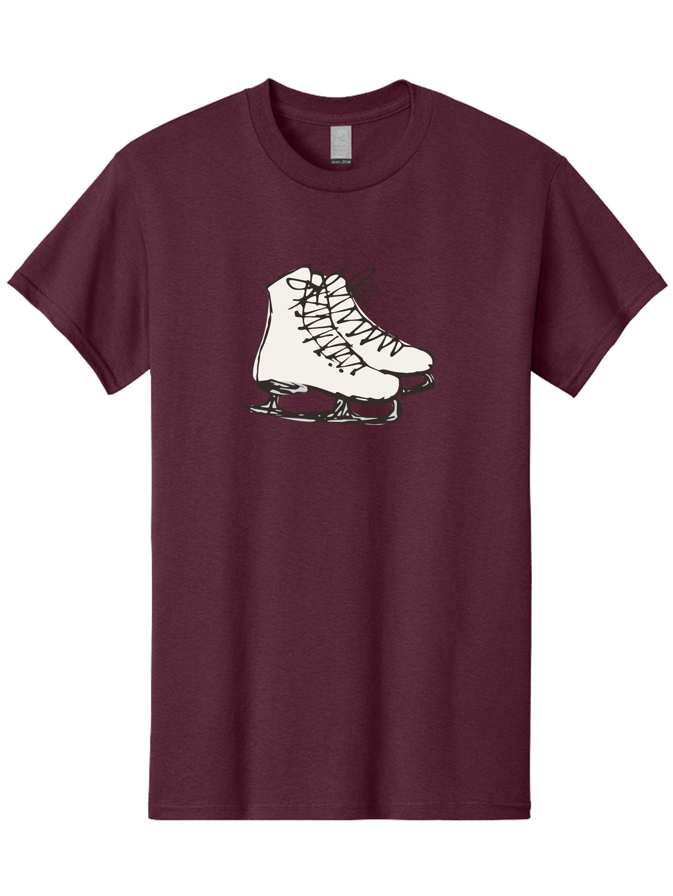 Ice-Skates-1 Men'S Graphic Tee, 100% Cotton, Comfortable Casual Summer Wear, Machine Washable, Ice Skates, Winter Sports, Figure Skating, Ice Skating, Laced Boots, Winter Fun, Cold Weather Activities, Frozen Rink -  Aaa944 12