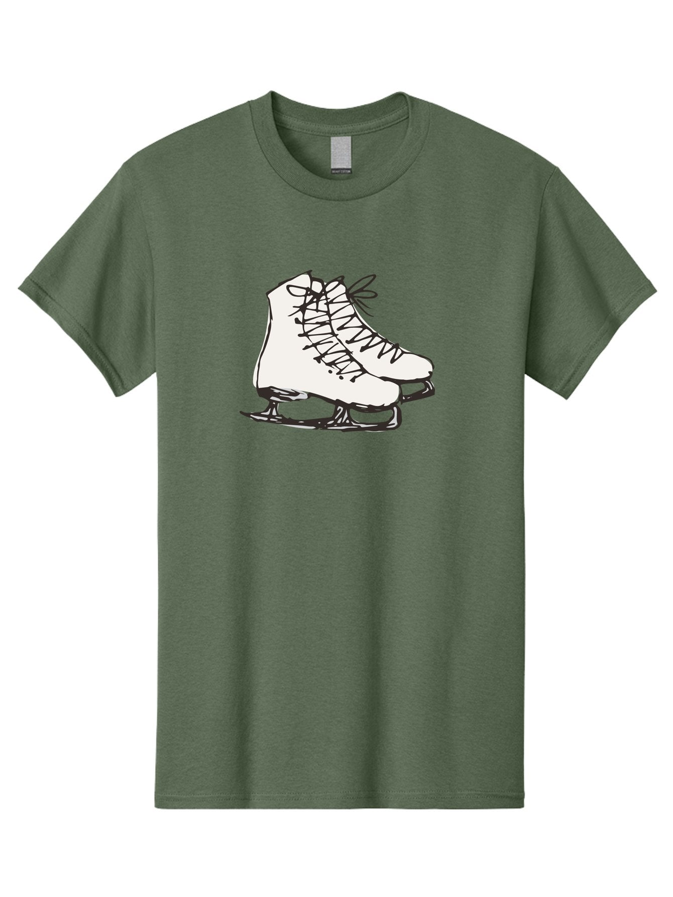 Ice-Skates-1 Men'S Graphic Tee, 100% Cotton, Comfortable Casual Summer Wear, Machine Washable, Ice Skates, Winter Sports, Figure Skating, Ice Skating, Laced Boots, Winter Fun, Cold Weather Activities, Frozen Rink -  Aaa944 8
