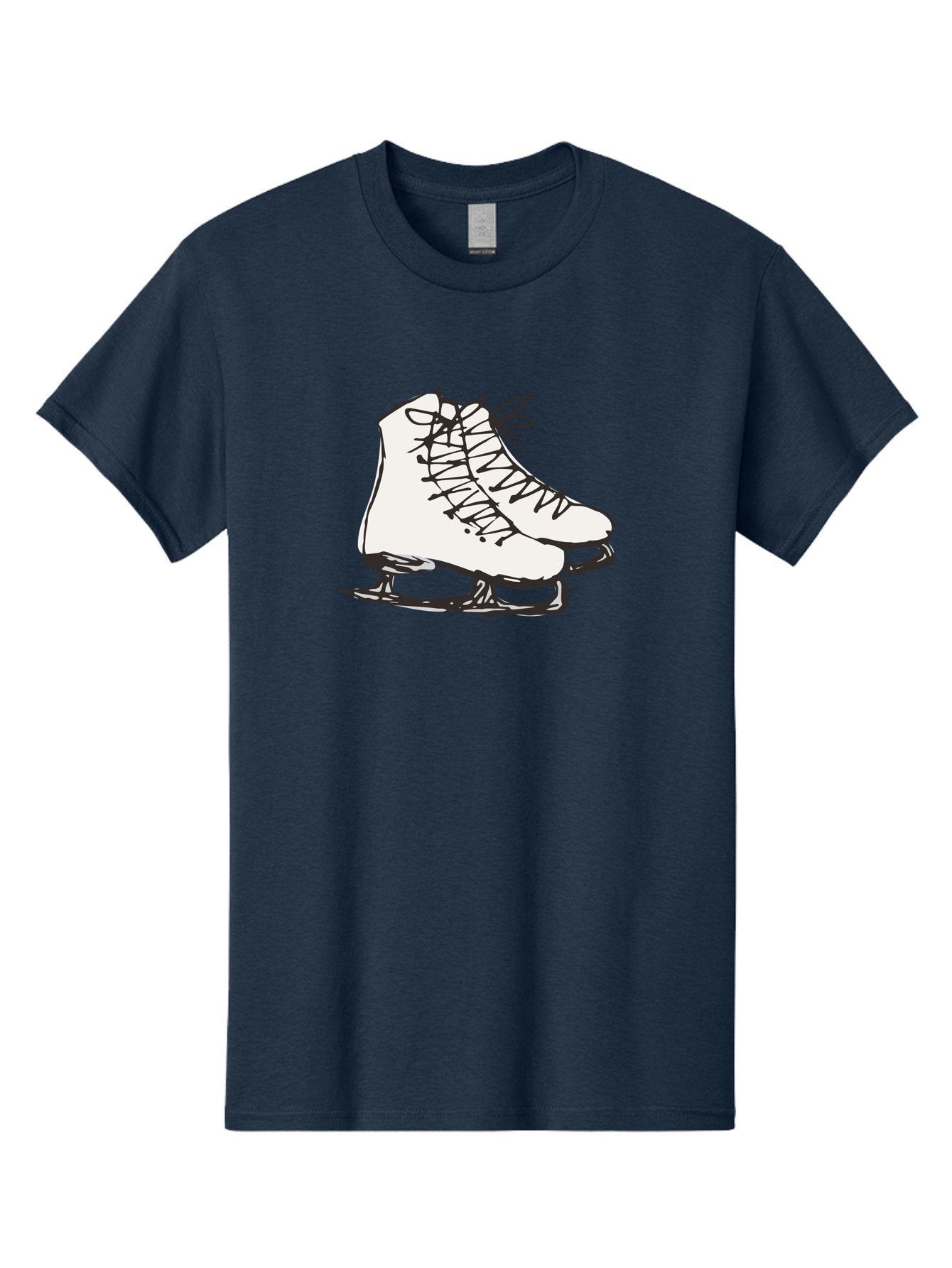 Ice-Skates-1 Men'S Graphic Tee, 100% Cotton, Comfortable Casual Summer Wear, Machine Washable, Ice Skates, Winter Sports, Figure Skating, Ice Skating, Laced Boots, Winter Fun, Cold Weather Activities, Frozen Rink -  Aaa944 7