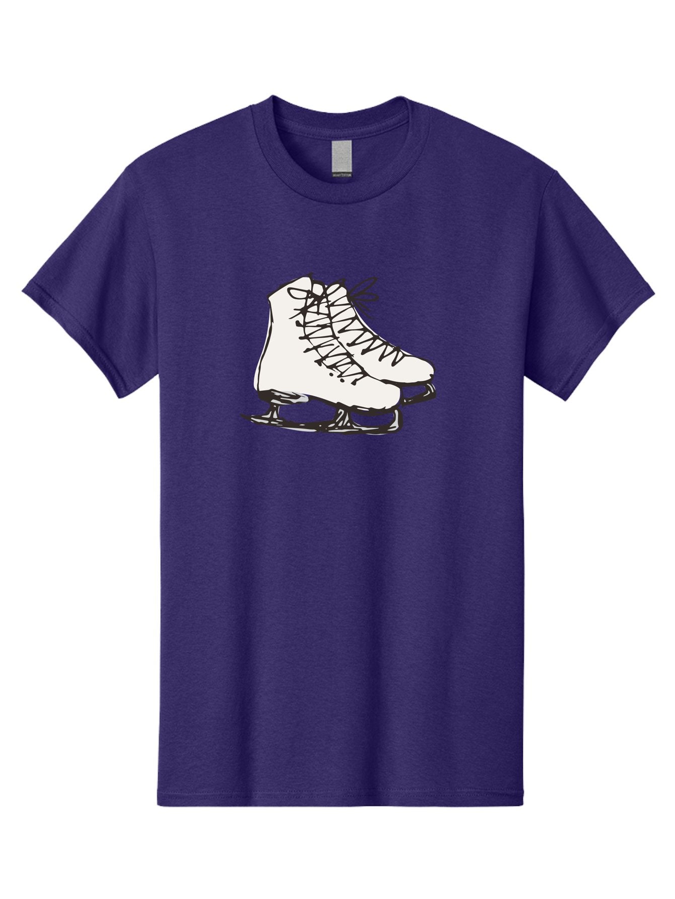 Ice-Skates-1 Men'S Graphic Tee, 100% Cotton, Comfortable Casual Summer Wear, Machine Washable, Ice Skates, Winter Sports, Figure Skating, Ice Skating, Laced Boots, Winter Fun, Cold Weather Activities, Frozen Rink -  Aaa944 3