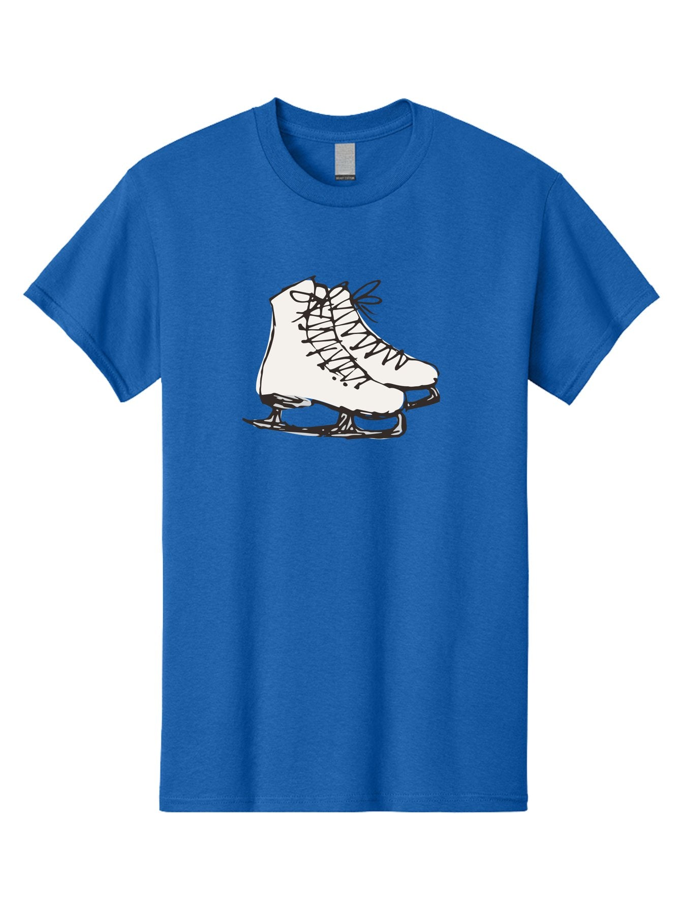 Ice-Skates-1 Men'S Graphic Tee, 100% Cotton, Comfortable Casual Summer Wear, Machine Washable, Ice Skates, Winter Sports, Figure Skating, Ice Skating, Laced Boots, Winter Fun, Cold Weather Activities, Frozen Rink -  Aaa944 6