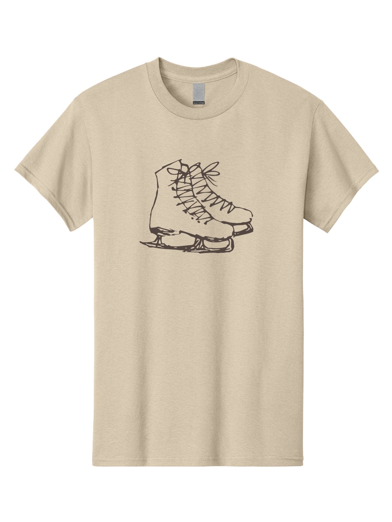 Ice-Skates Men'S Graphic Tee, 100% Cotton, Comfortable Casual Summer Wear, Machine Washable, Ice Skates, Winter Sports, Ice Skating, Skate Blades, Laced Boots, Ice Hockey, Winter Fun, Frozen Rink, Ice Rinks, Skate Equipment, -  Aaa945 9