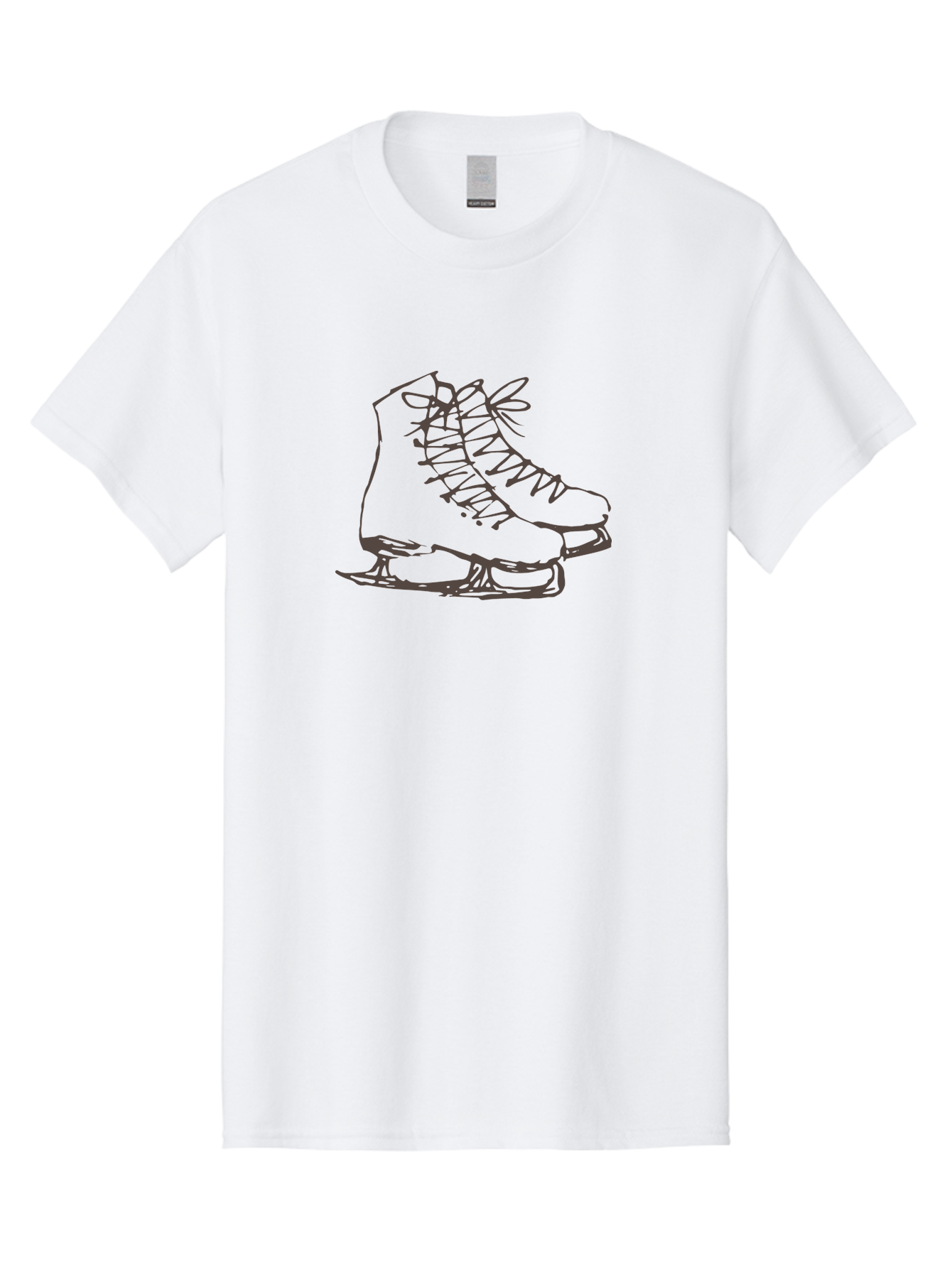 Ice-Skates Men'S Graphic Tee, 100% Cotton, Comfortable Casual Summer Wear, Machine Washable, Ice Skates, Winter Sports, Ice Skating, Skate Blades, Laced Boots, Ice Hockey, Winter Fun, Frozen Rink, Ice Rinks, Skate Equipment, -  Aaa945 7