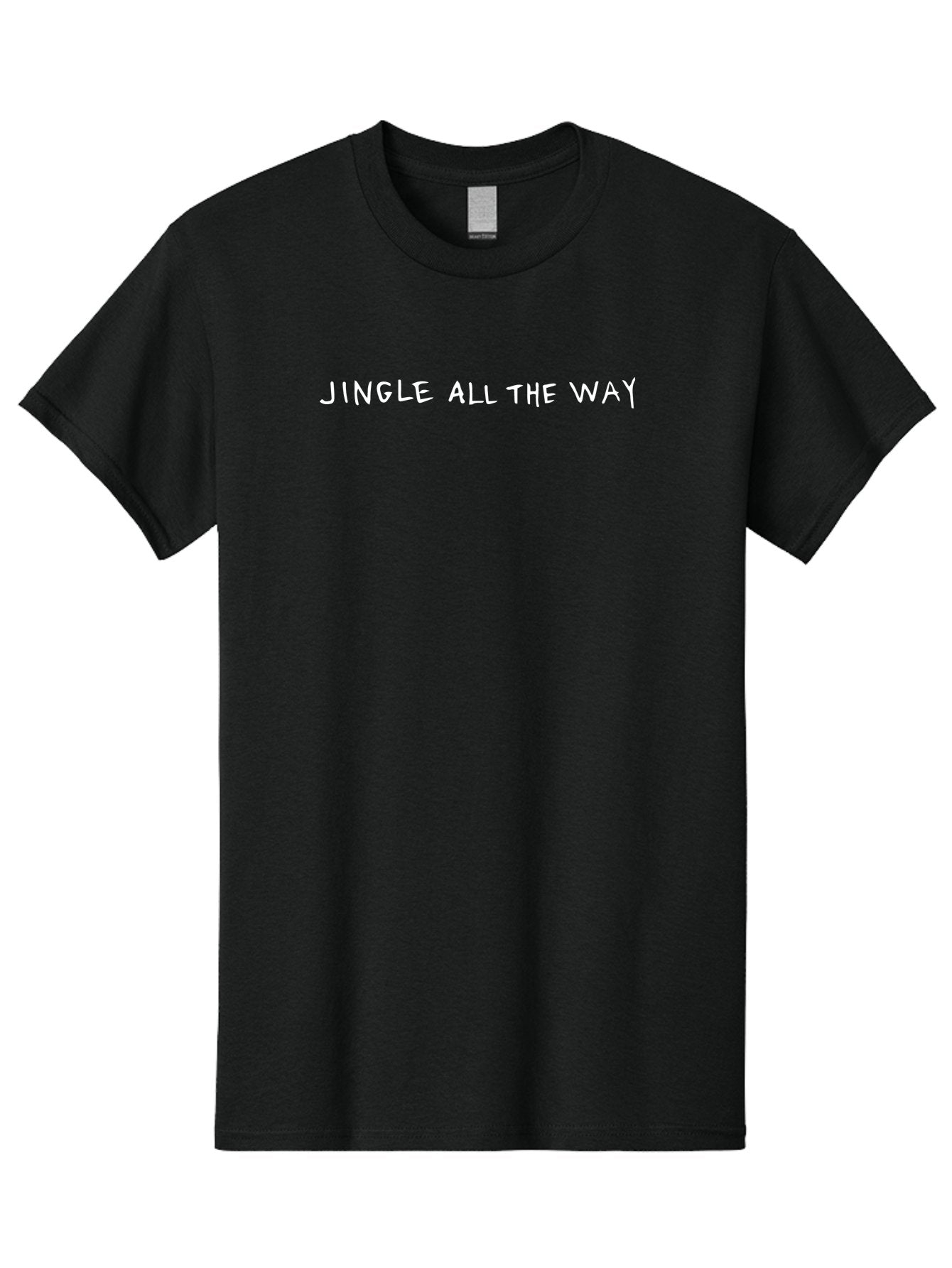 Jingle-All-The-Way Men'S Graphic Tee, 100% Cotton, Comfortable Casual Summer Wear, Machine Washable, Holiday Phrase, Festive Cheer, Christmas Song, Jingle All The Way, Winter Season, Fun Phrase, Playful Text, Joyful Message -  Aaa948 11