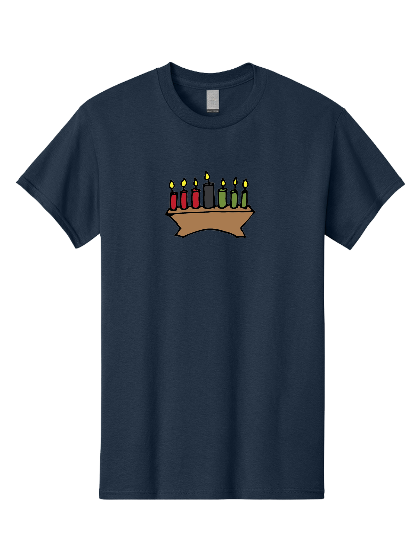 Kwanzaa-Kinara Men'S Graphic Tee, 100% Cotton, Comfortable Casual Summer Wear, Machine Washable, Kwanzaa Kinara With Seven Candles, Red, Black, Green Candles, Lit Flames, African Heritage, Cultural Celebration, Traditional Symbols, -  Aaa958 19