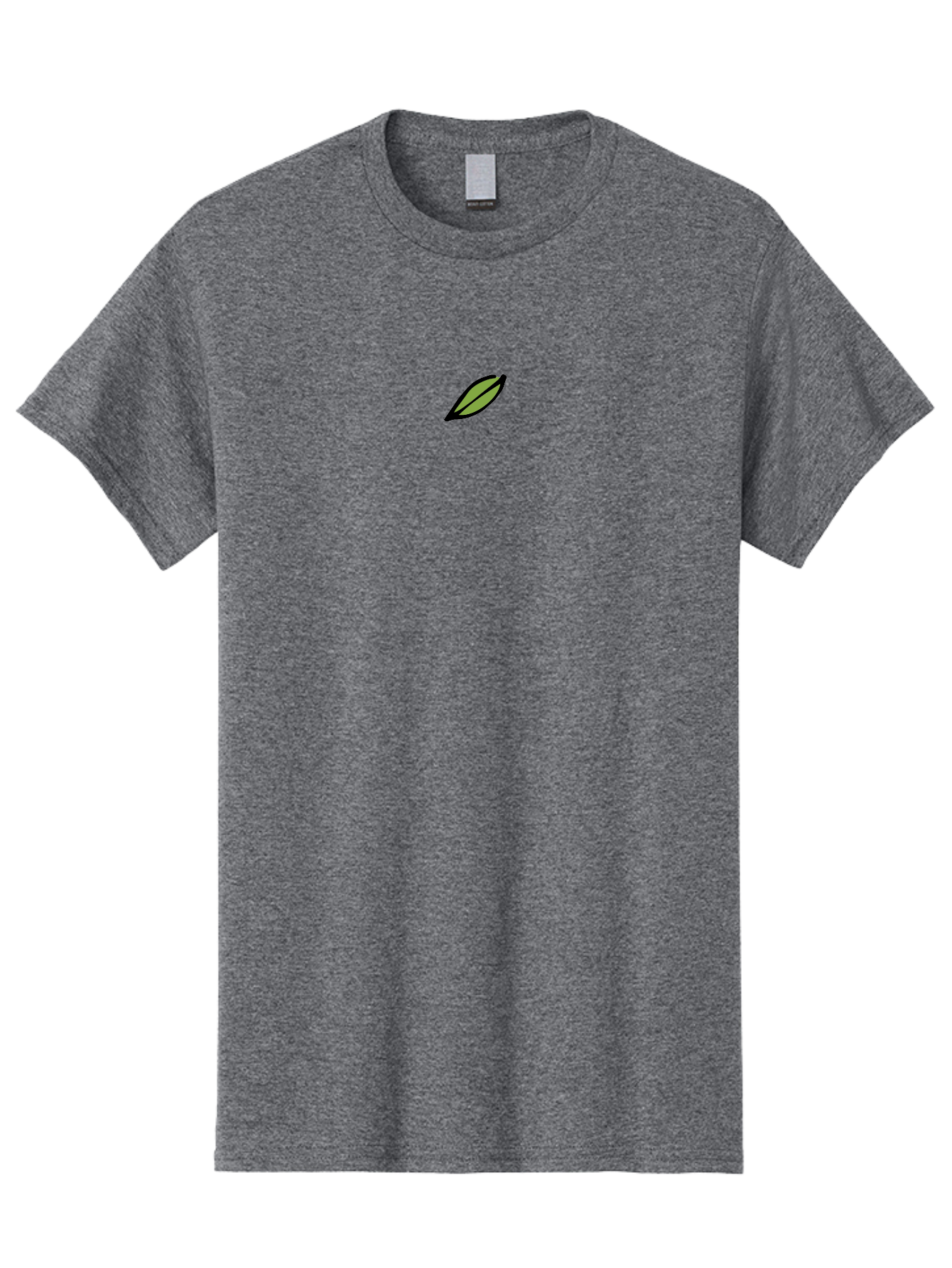 Leaf-1 Men'S Graphic Tee, 100% Cotton, Comfortable Casual Summer Wear, Machine Washable, Simple Leaf Design, Minimalist Art, Black Outline, Olive Green Fill, Botanical Illustration, Leaf Icon, Graphic Design Element -  Aaa961 9