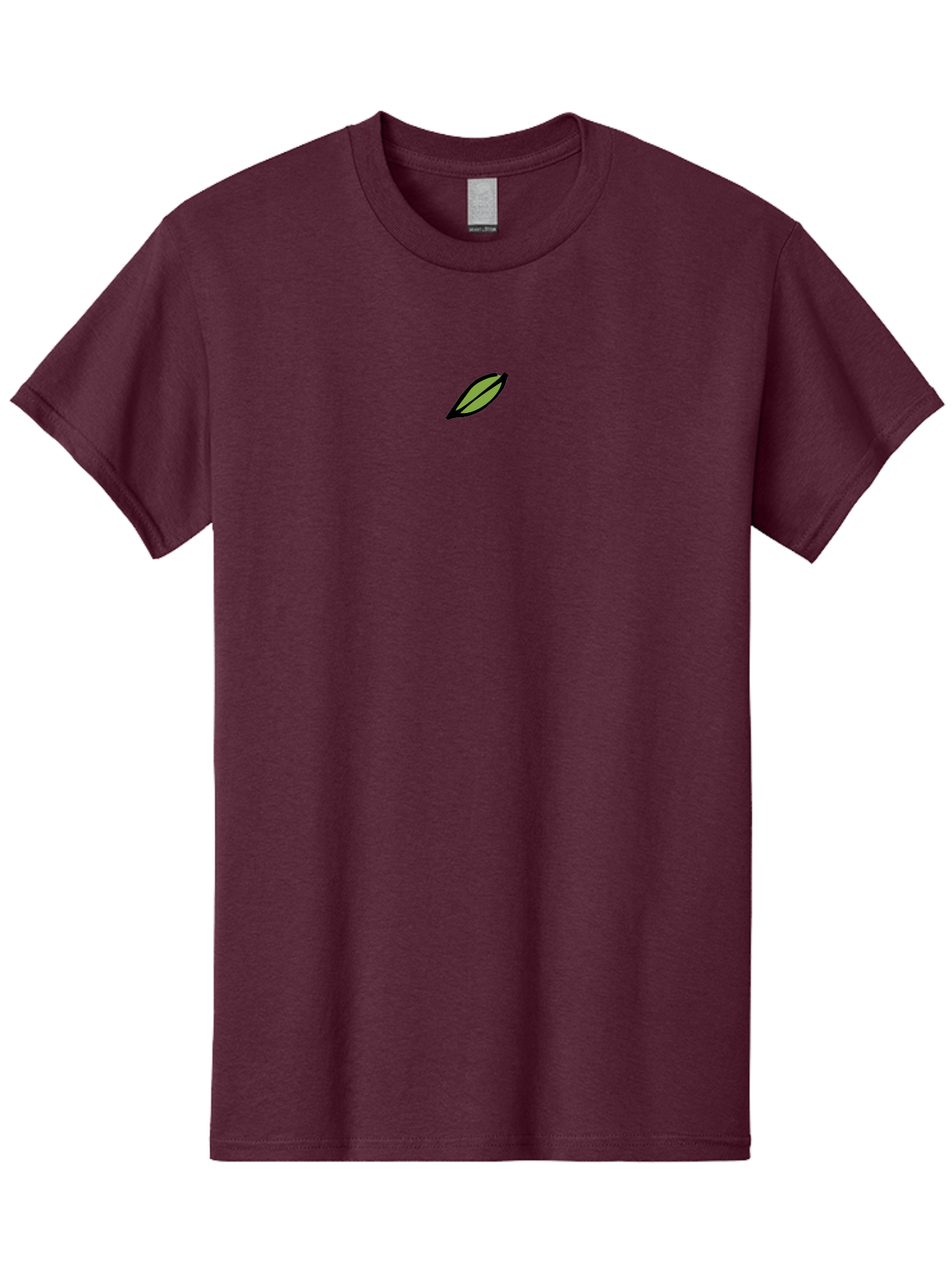 Leaf-1 Men'S Graphic Tee, 100% Cotton, Comfortable Casual Summer Wear, Machine Washable, Simple Leaf Design, Minimalist Art, Black Outline, Olive Green Fill, Botanical Illustration, Leaf Icon, Graphic Design Element -  Aaa961 13