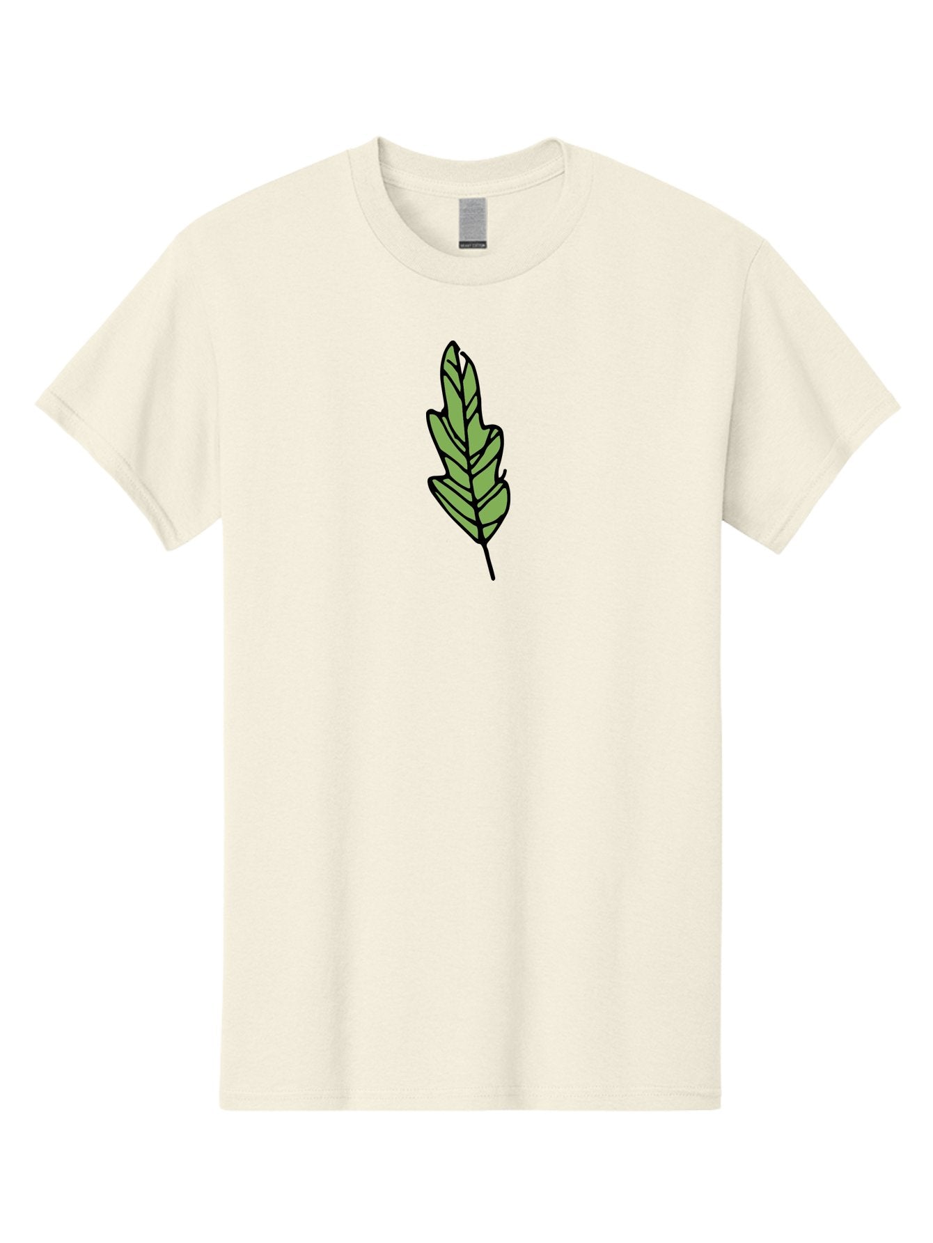Leaf-Illustration Men'S Graphic Tee, 100% Cotton, Comfortable Casual Summer Wear, Machine Washable, Simple Leaf Design, Cartoon Leaf Illustration, Green Leaf Graphic, Leaf Outline, Minimalist Leaf Art, Nature-Inspired Illustration, -  Aaa963 11