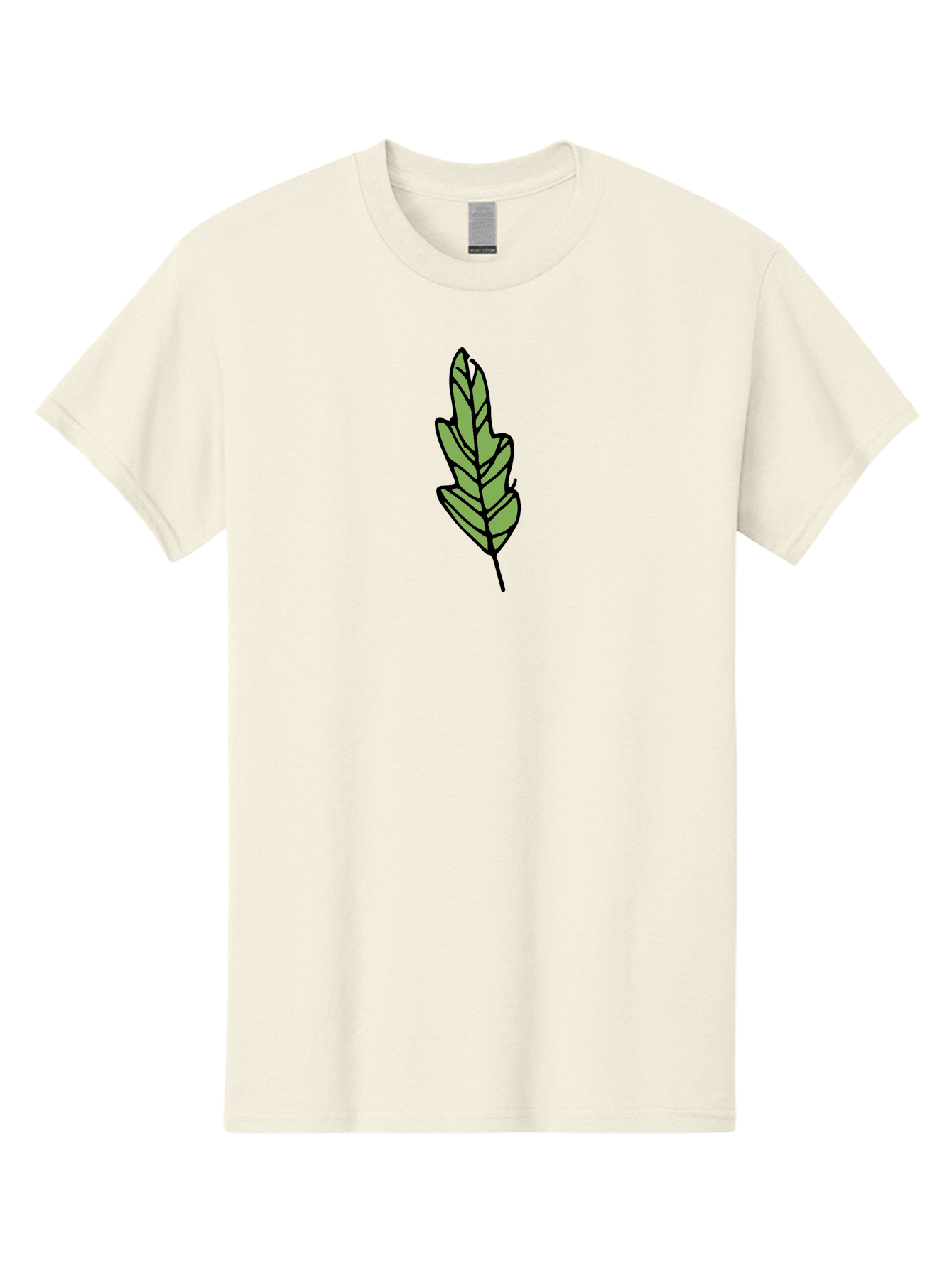 Leaf-Illustration Men'S Graphic Tee, 100% Cotton, Comfortable Casual Summer Wear, Machine Washable, Simple Leaf Design, Cartoon Leaf Illustration, Green Leaf Graphic, Leaf Outline, Minimalist Leaf Art, Nature-Inspired Illustration, -  Aaa963 17