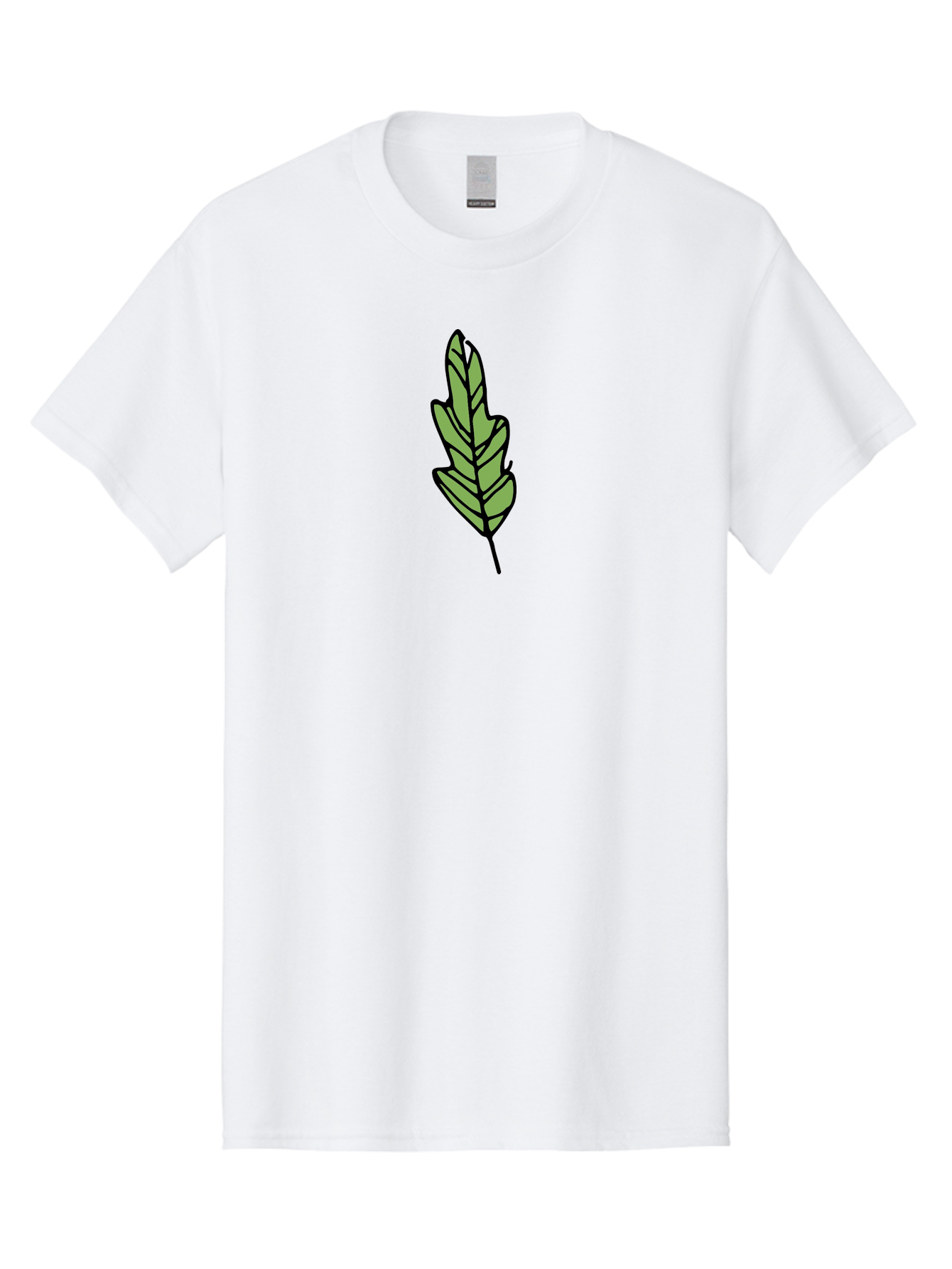 Leaf-Illustration Men'S Graphic Tee, 100% Cotton, Comfortable Casual Summer Wear, Machine Washable, Simple Leaf Design, Cartoon Leaf Illustration, Green Leaf Graphic, Leaf Outline, Minimalist Leaf Art, Nature-Inspired Illustration, -  Aaa963 29