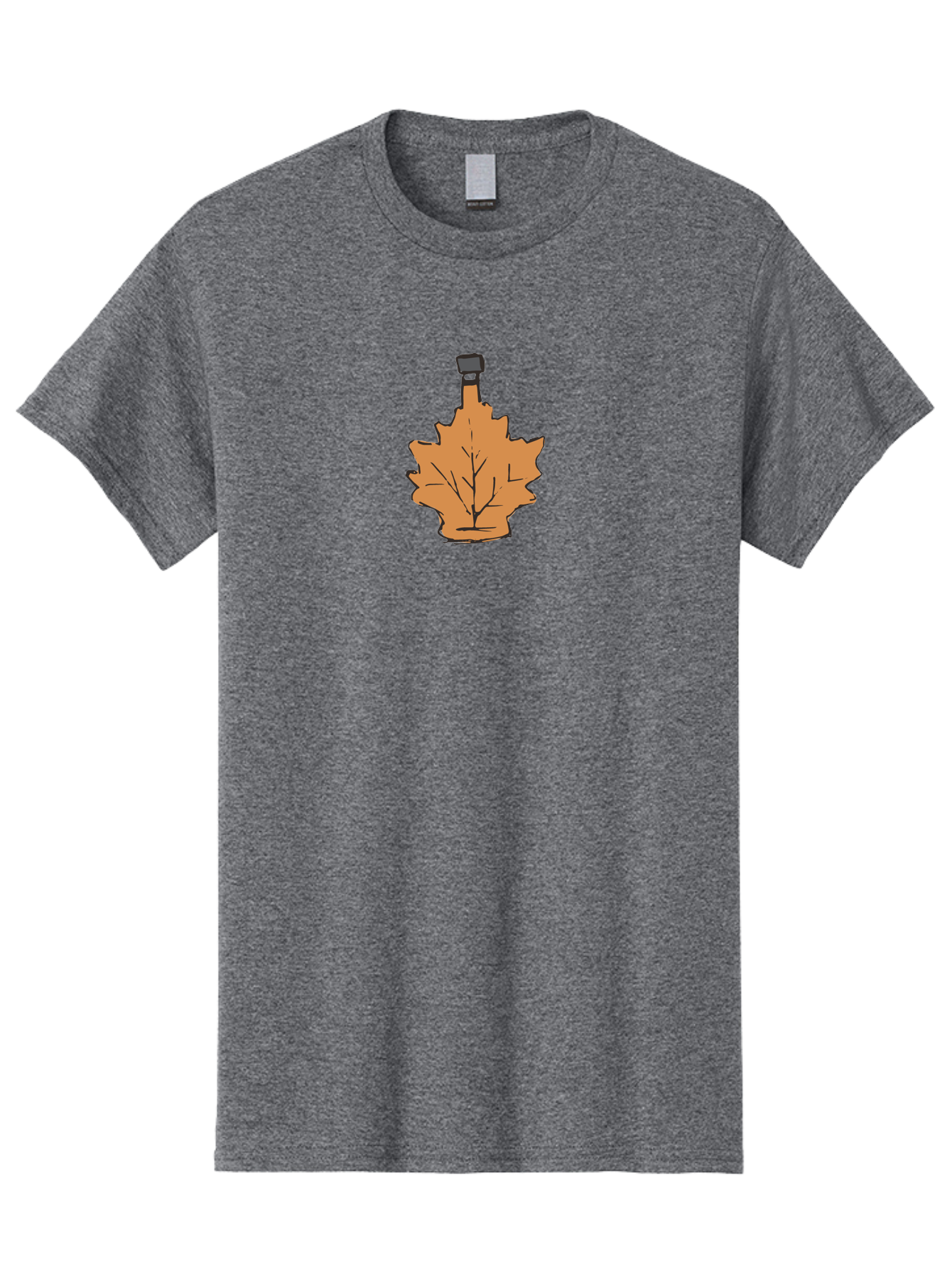 Leaf-Pendant Men'S Graphic Tee, 100% Cotton, Comfortable Casual Summer Wear, Machine Washable, Leaf Pendant, Autumn Leaf Jewelry, Orange Leaf Necklace, Fall Fashion Accessories, Nature-Inspired Pendant, Seasonal Jewelry, Leaf-Shaped Charm -  Aaa964 9