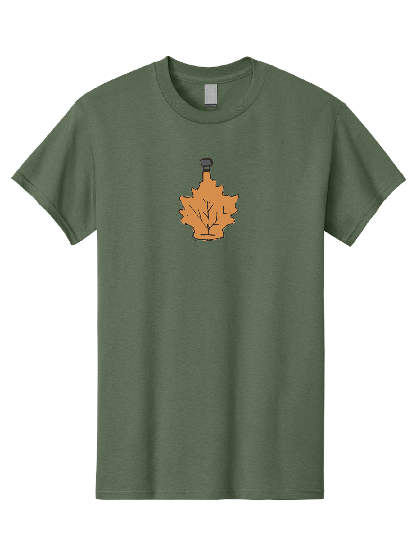 Leaf-Pendant Men'S Graphic Tee, 100% Cotton, Comfortable Casual Summer Wear, Machine Washable, Leaf Pendant, Autumn Leaf Jewelry, Orange Leaf Necklace, Fall Fashion Accessories, Nature-Inspired Pendant, Seasonal Jewelry, Leaf-Shaped Charm -  Aaa964 15