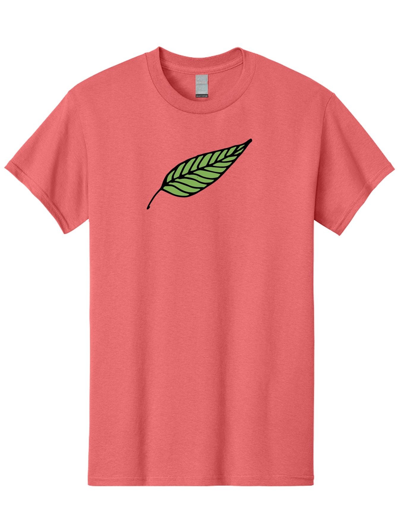 Leaf Men'S Graphic Tee, 100% Cotton, Comfortable Casual Summer Wear, Machine Washable, Leaf Icon, Olive Branch Symbol, Simple Illustration, Black Outline, Green Leaf, Minimalist Design, Symbolic Representation, Peace Symbol, -  Aaa965 14