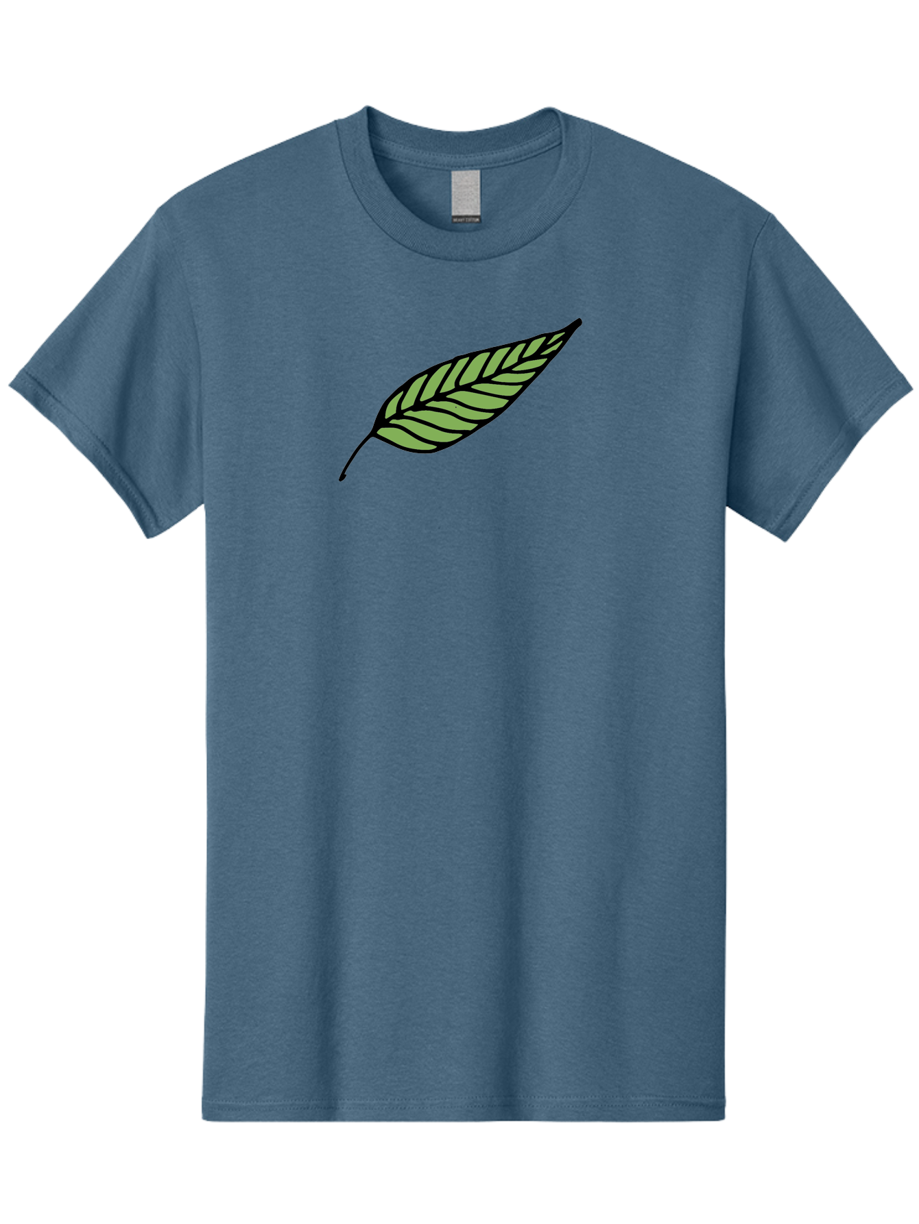 Leaf Men'S Graphic Tee, 100% Cotton, Comfortable Casual Summer Wear, Machine Washable, Leaf Icon, Olive Branch Symbol, Simple Illustration, Black Outline, Green Leaf, Minimalist Design, Symbolic Representation, Peace Symbol, -  Aaa965 11