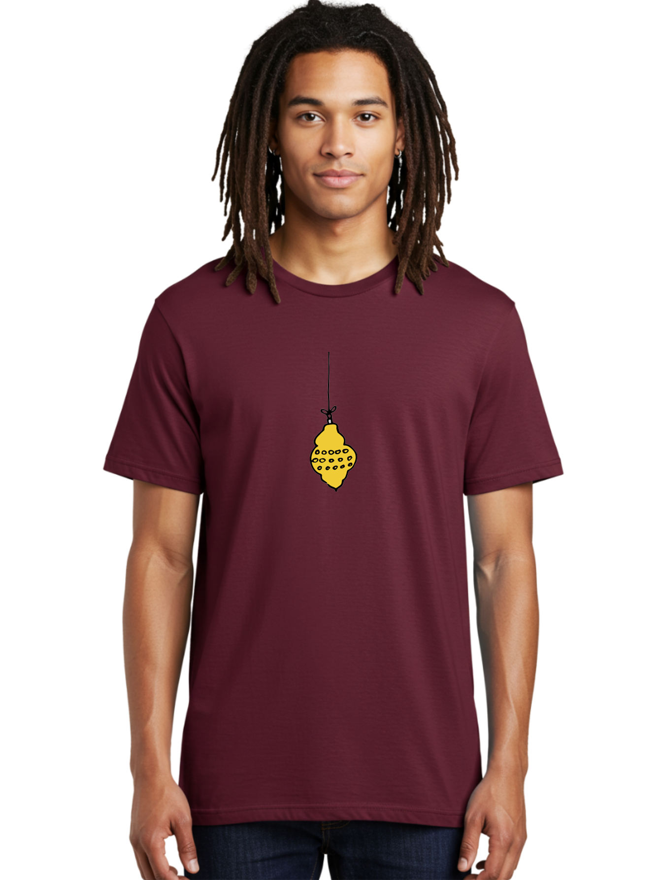 Lemon Men'S Graphic Tee, 100% Cotton, Comfortable Casual Summer Wear, Machine Washable, Lemon Hanging On String, Citrus Fruit, Yellow Lemon, Cartoon Lemon, Simple Design, Festive Decoration, Quirky Art -  Aaa967 14