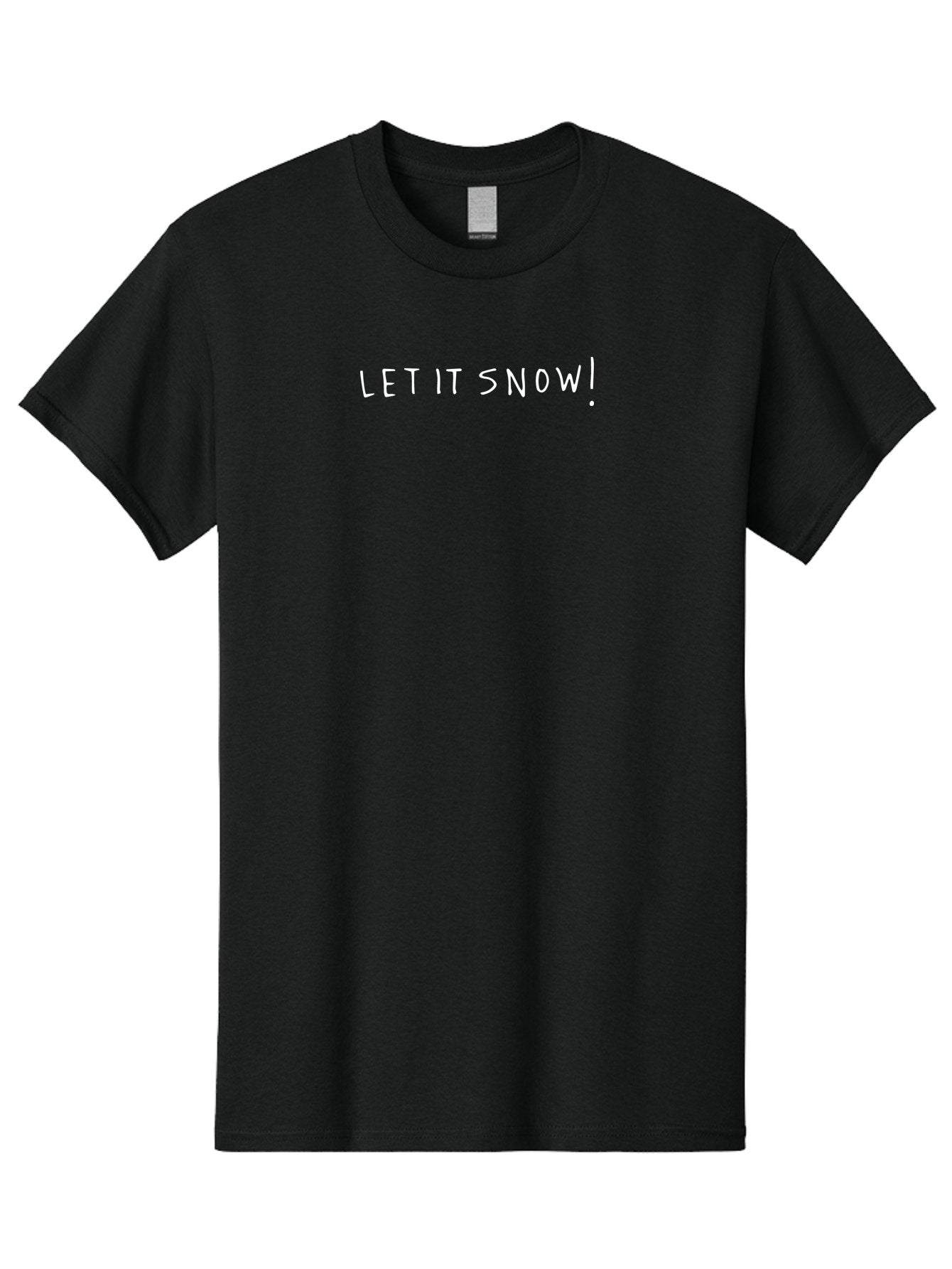 Let-It-Snow Men'S Graphic Tee, 100% Cotton, Comfortable Casual Summer Wear, Machine Washable, Winter Wonderland, Snowfall, Festive Season, Holiday Cheer, Christmas Magic, Snowy Weather, Let It Snow, Exclamation Mark -  Aaa969 14
