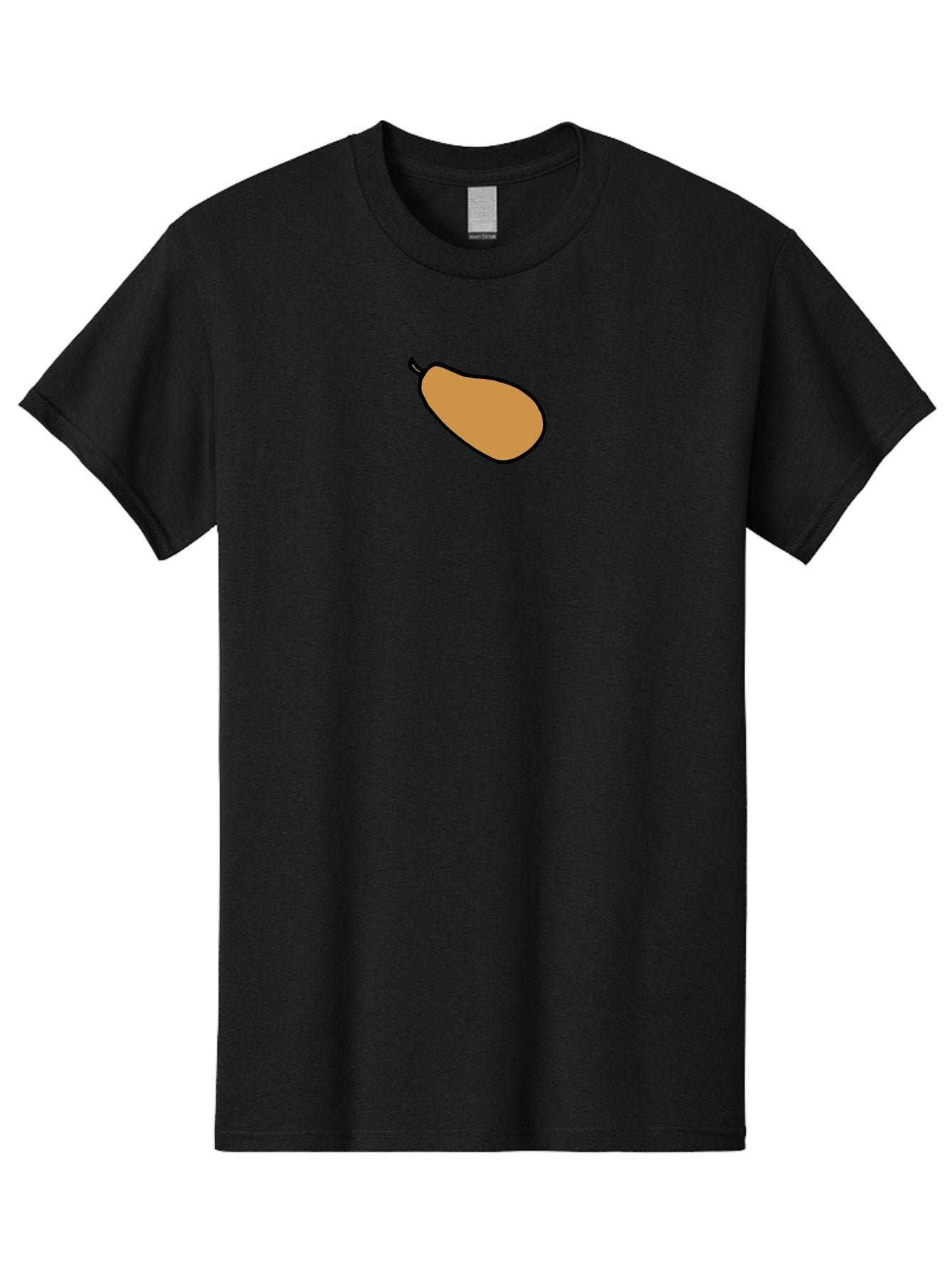 Mango Men'S Graphic Tee, 100% Cotton, Comfortable Casual Summer Wear, Machine Washable, Mango Fruit, Ripe Mango, Sweet Fruit, Tropical Fruit, Cartoon Style, Simple Design, Black Outline -  Aaa975 5