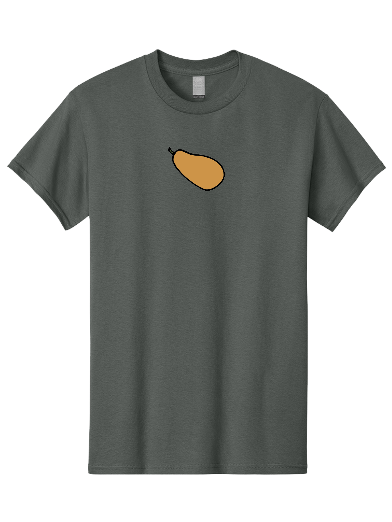 Mango Men'S Graphic Tee, 100% Cotton, Comfortable Casual Summer Wear, Machine Washable, Mango Fruit, Ripe Mango, Sweet Fruit, Tropical Fruit, Cartoon Style, Simple Design, Black Outline -  Aaa975 3