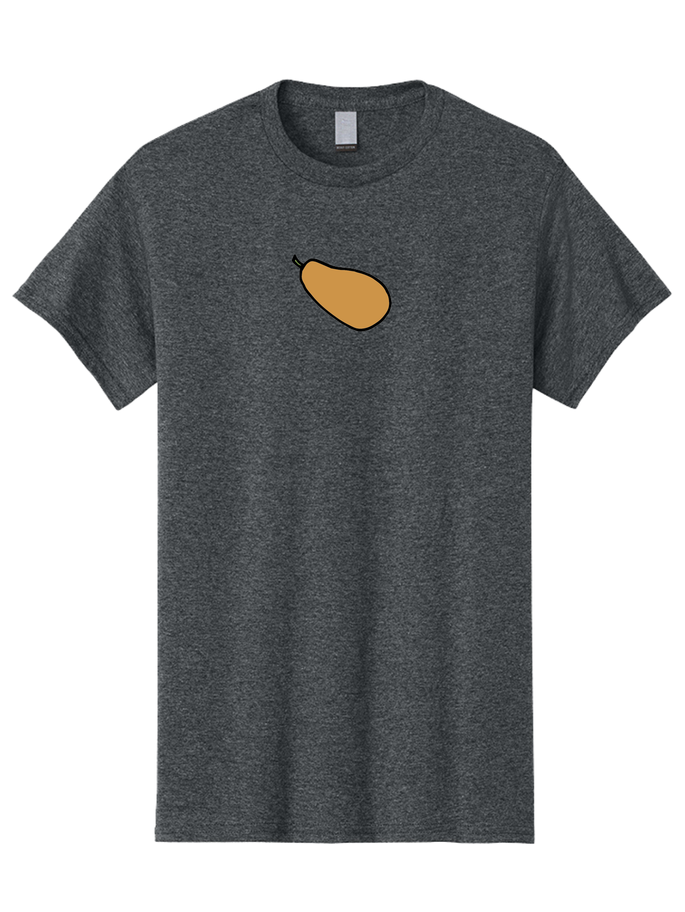 Mango Men'S Graphic Tee, 100% Cotton, Comfortable Casual Summer Wear, Machine Washable, Mango Fruit, Ripe Mango, Sweet Fruit, Tropical Fruit, Cartoon Style, Simple Design, Black Outline -  Aaa975 7