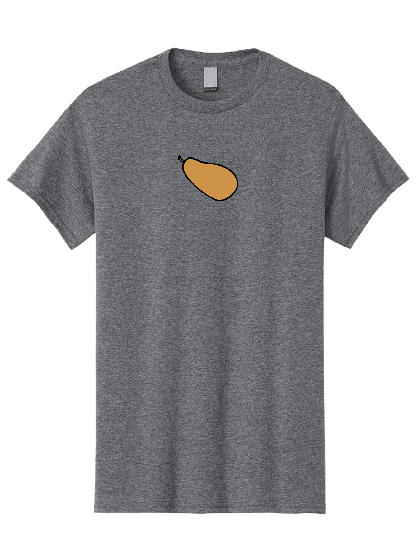 Mango Men'S Graphic Tee, 100% Cotton, Comfortable Casual Summer Wear, Machine Washable, Mango Fruit, Ripe Mango, Sweet Fruit, Tropical Fruit, Cartoon Style, Simple Design, Black Outline -  Aaa975 9