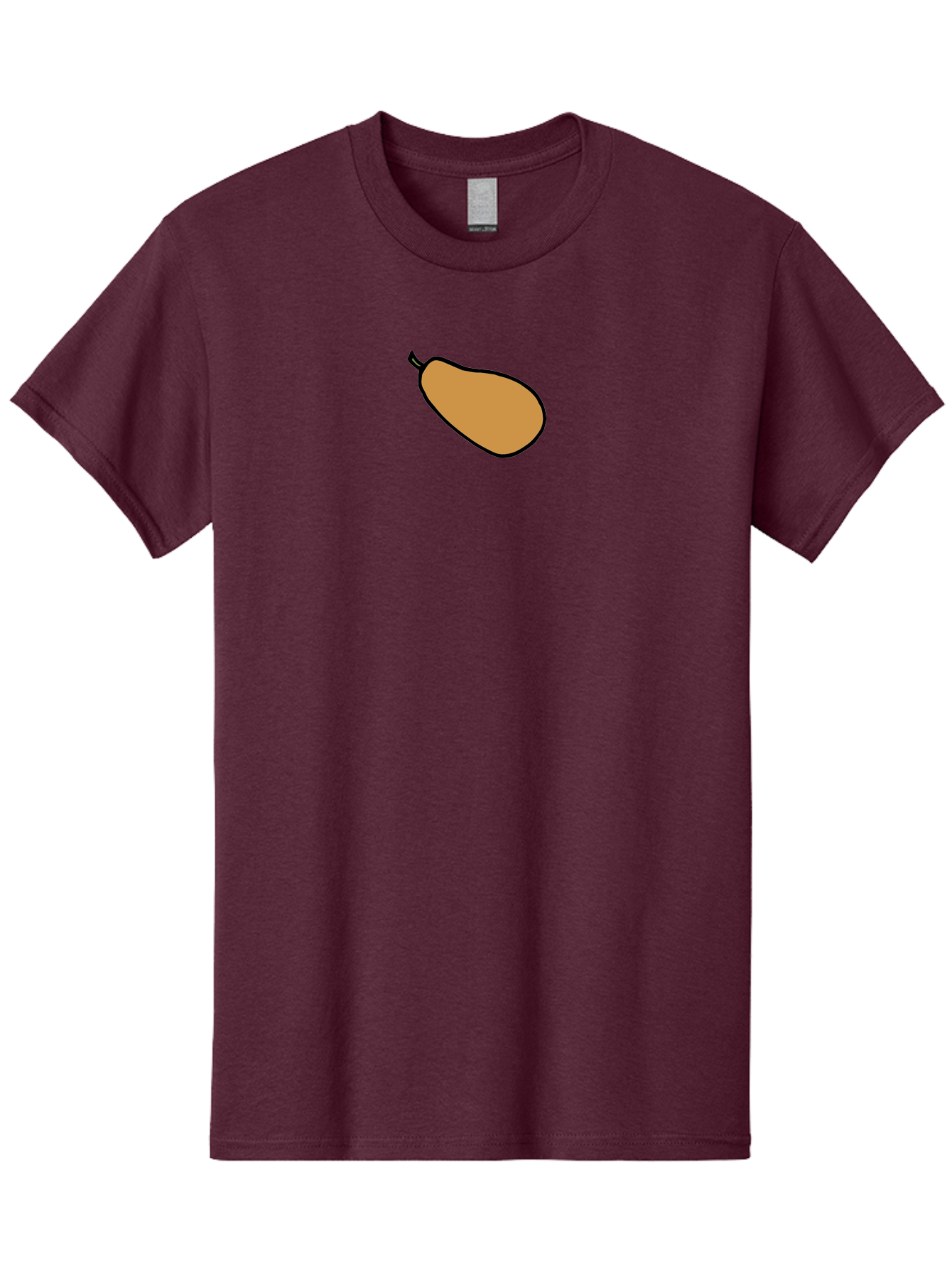 Mango Men'S Graphic Tee, 100% Cotton, Comfortable Casual Summer Wear, Machine Washable, Mango Fruit, Ripe Mango, Sweet Fruit, Tropical Fruit, Cartoon Style, Simple Design, Black Outline -  Aaa975 13