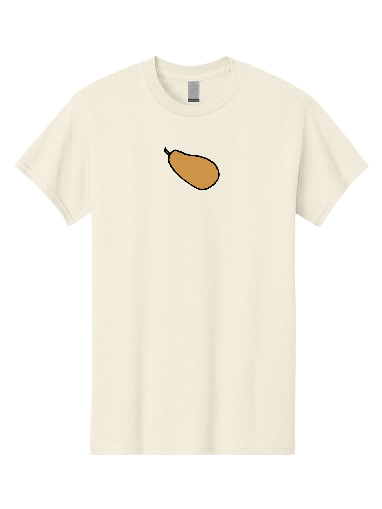 Mango Men'S Graphic Tee, 100% Cotton, Comfortable Casual Summer Wear, Machine Washable, Mango Fruit, Ripe Mango, Sweet Fruit, Tropical Fruit, Cartoon Style, Simple Design, Black Outline -  Aaa975 13