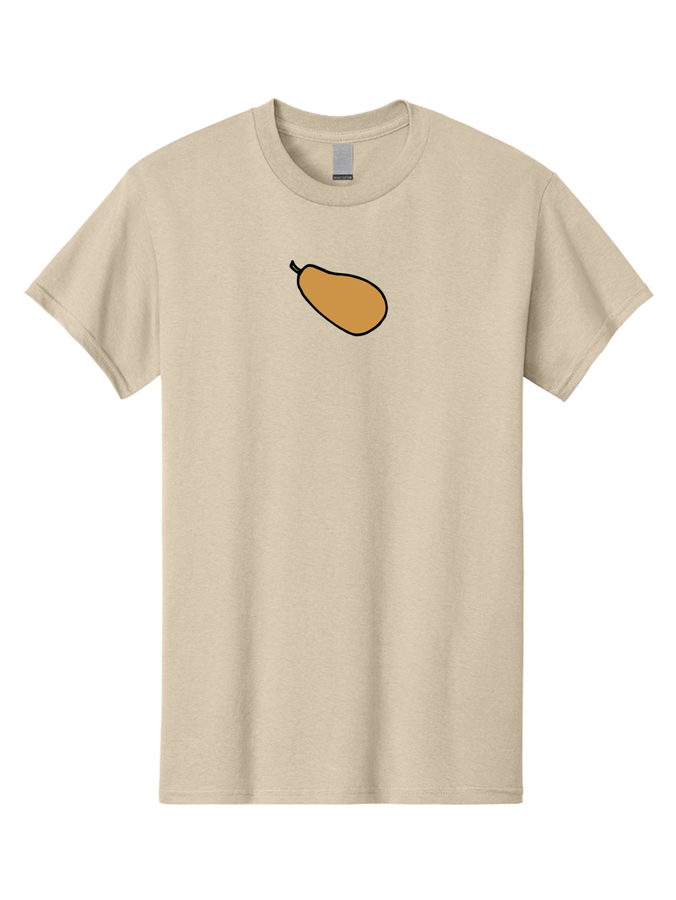 Mango Men'S Graphic Tee, 100% Cotton, Comfortable Casual Summer Wear, Machine Washable, Mango Fruit, Ripe Mango, Sweet Fruit, Tropical Fruit, Cartoon Style, Simple Design, Black Outline -  Aaa975 27