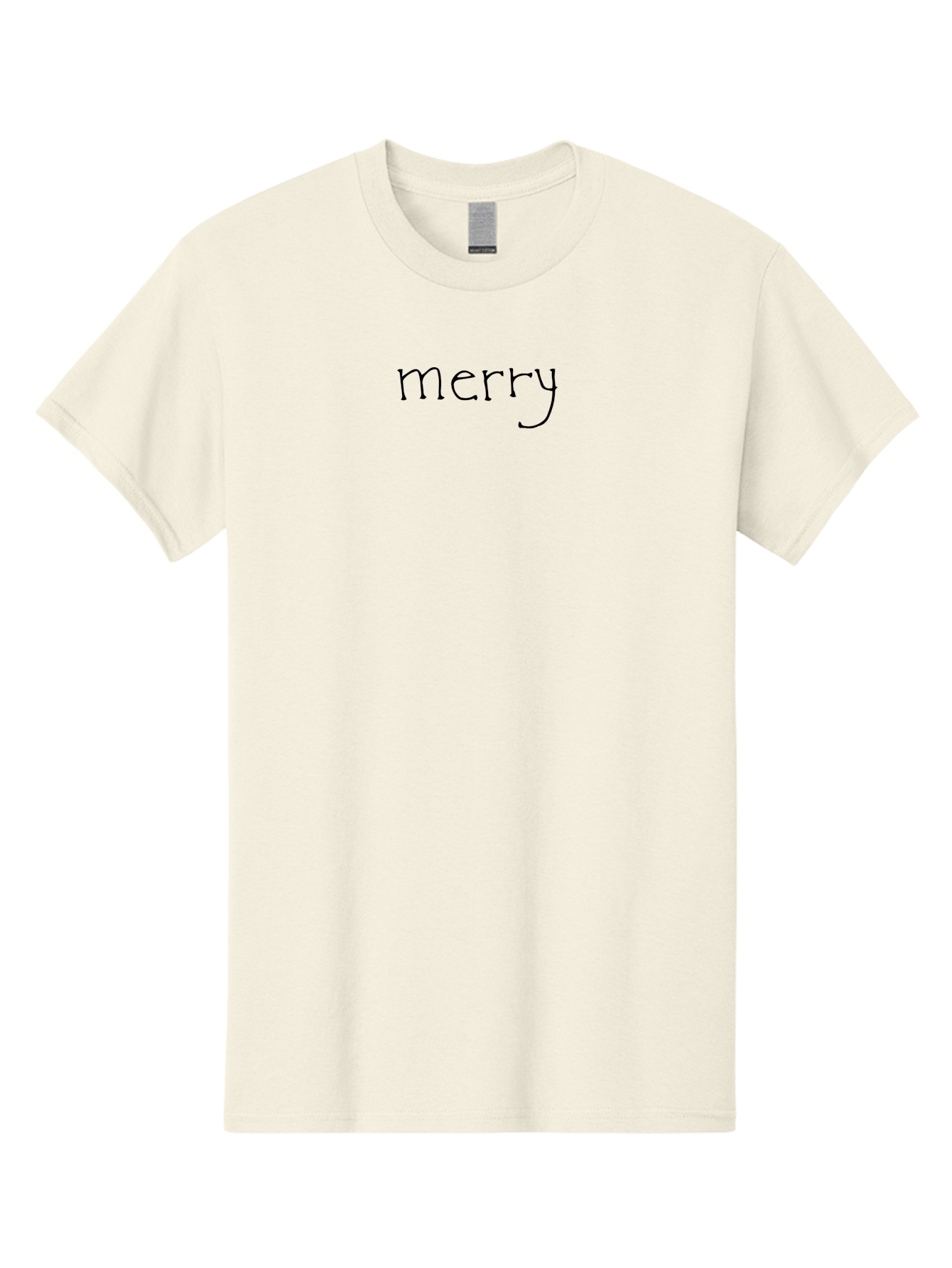 Merry-1 Men'S Graphic Tee, 100% Cotton, Comfortable Casual Summer Wear, Machine Washable, Holiday Greeting, Festive Typography, Merry Christmas, Black Font, Winter Season, Holiday Cheer, Christmas Wishes -  Aaa978 5