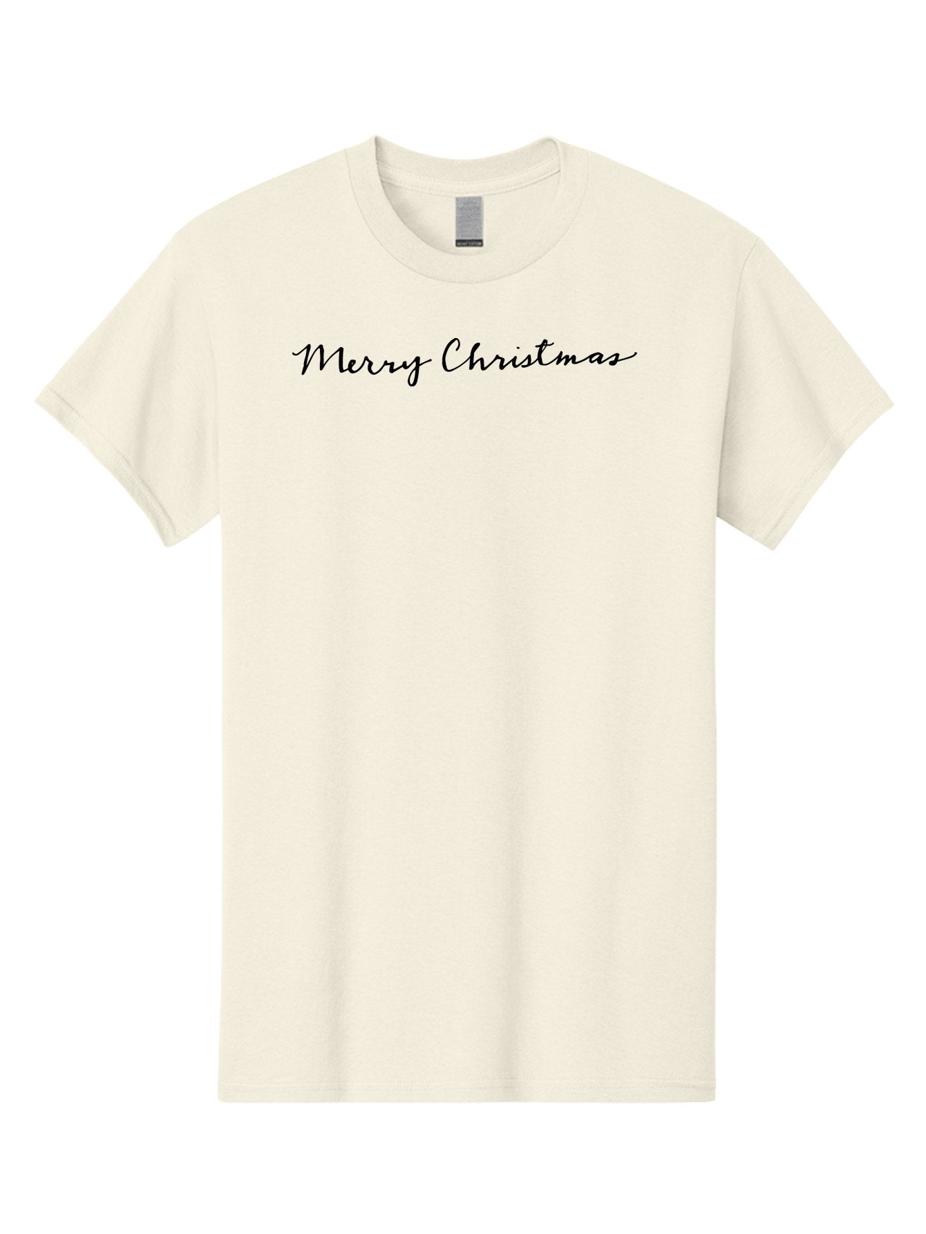 Merry-Christmas-2 Men'S Graphic Tee, 100% Cotton, Comfortable Casual Summer Wear, Machine Washable, Christmas Greeting, Holiday Message, Festive Wishes, Merry Christmas Card, Black Cursive Text, Holiday Season, Christmas Celebration -  Aaa981 13