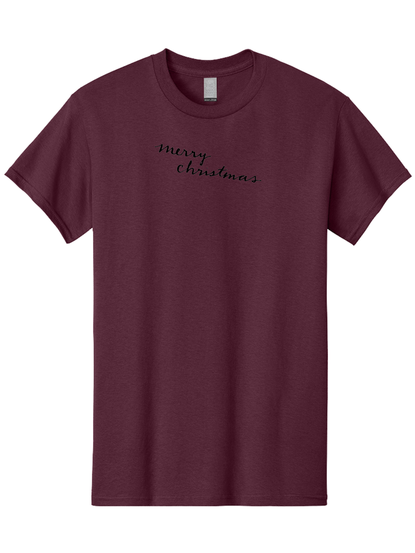 Merry-Christmas-3 Men'S Graphic Tee, 100% Cotton, Comfortable Casual Summer Wear, Machine Washable, Merry Christmas Greeting, Holiday Wishes, Festive Season, Christmas Message, Black Cursive Text, Winter Celebration, Holiday Cheer -  Aaa982 15