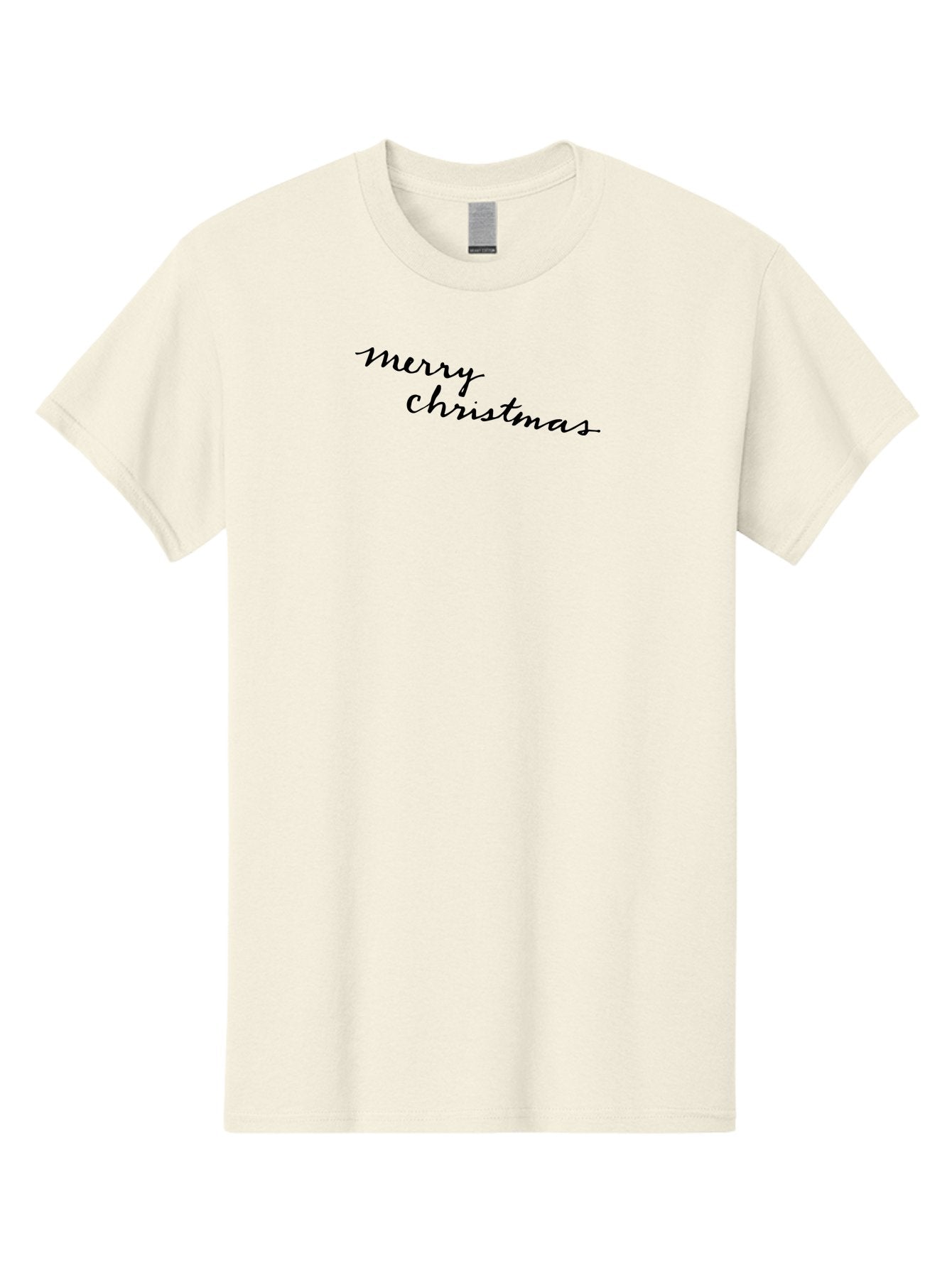 Merry-Christmas-3 Men'S Graphic Tee, 100% Cotton, Comfortable Casual Summer Wear, Machine Washable, Merry Christmas Greeting, Holiday Wishes, Festive Season, Christmas Message, Black Cursive Text, Winter Celebration, Holiday Cheer -  Aaa982 7