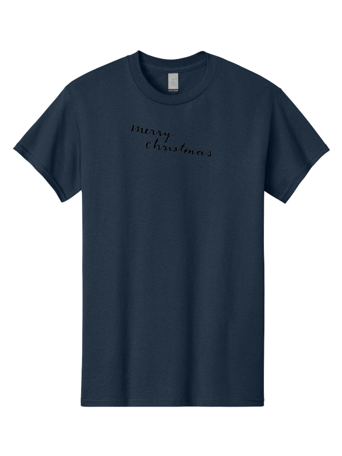 Merry-Christmas-3 Men'S Graphic Tee, 100% Cotton, Comfortable Casual Summer Wear, Machine Washable, Merry Christmas Greeting, Holiday Wishes, Festive Season, Christmas Message, Black Cursive Text, Winter Celebration, Holiday Cheer -  Aaa982 25