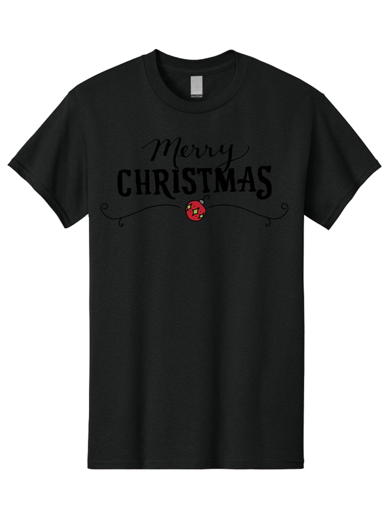 Merry-Christmas-6 Men'S Graphic Tee, 100% Cotton, Comfortable Casual Summer Wear, Machine Washable, Merry Christmas, Festive Greetings, Holiday Wishes, Christmas Decoration, Red Ornament, Celebration, Winter Holiday, Seasonal Message -  Aaa985 4