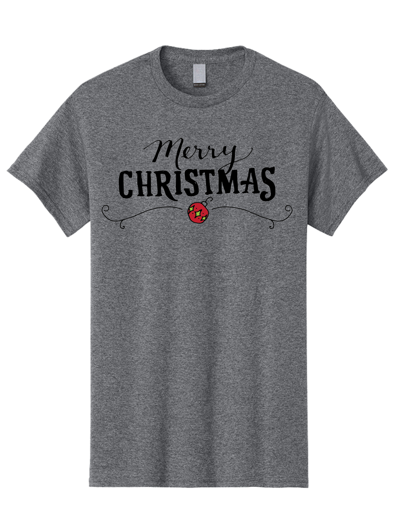 Merry-Christmas-6 Men'S Graphic Tee, 100% Cotton, Comfortable Casual Summer Wear, Machine Washable, Merry Christmas, Festive Greetings, Holiday Wishes, Christmas Decoration, Red Ornament, Celebration, Winter Holiday, Seasonal Message -  Aaa985 9