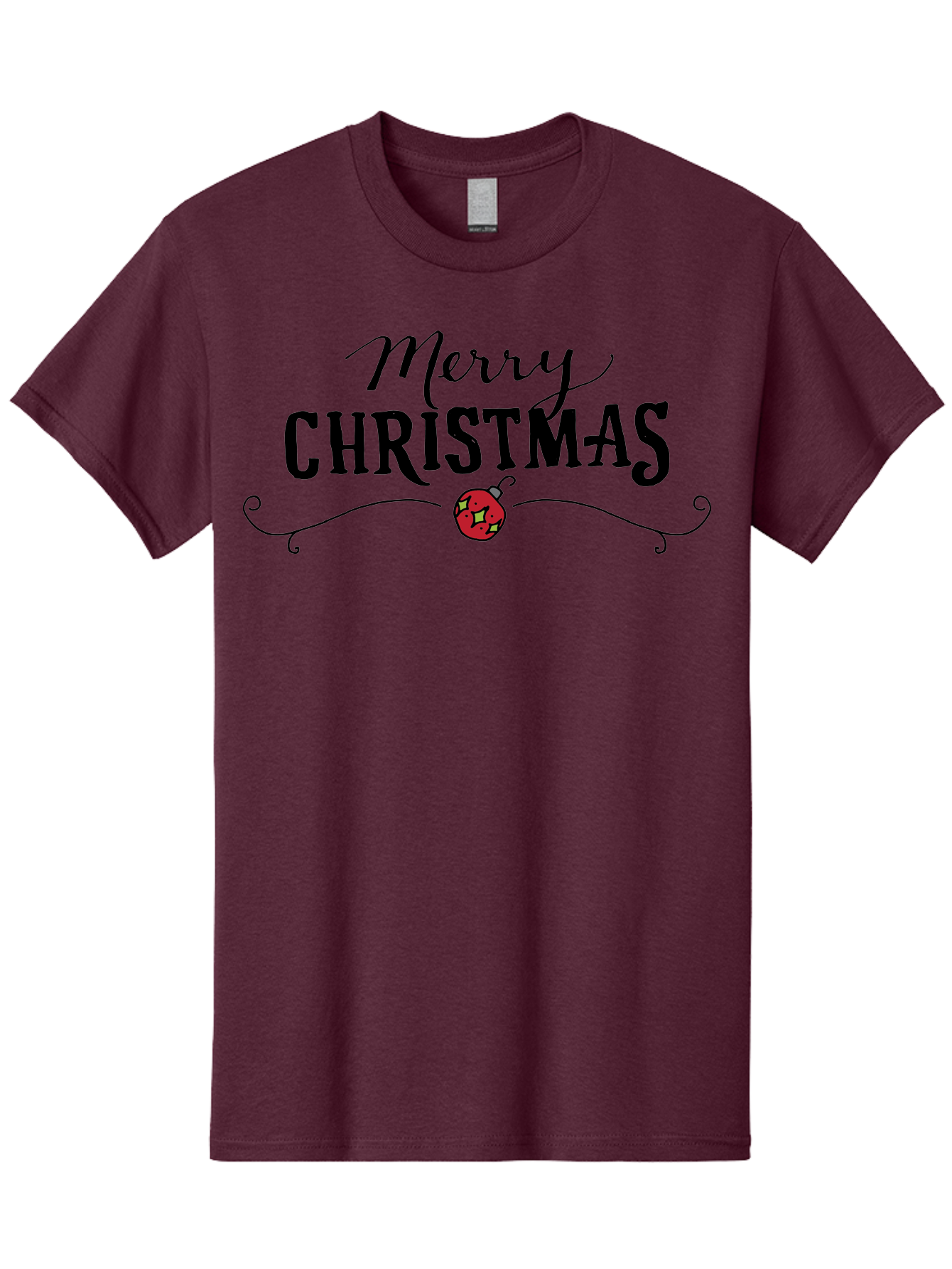 Merry-Christmas-6 Men'S Graphic Tee, 100% Cotton, Comfortable Casual Summer Wear, Machine Washable, Merry Christmas, Festive Greetings, Holiday Wishes, Christmas Decoration, Red Ornament, Celebration, Winter Holiday, Seasonal Message -  Aaa985 25