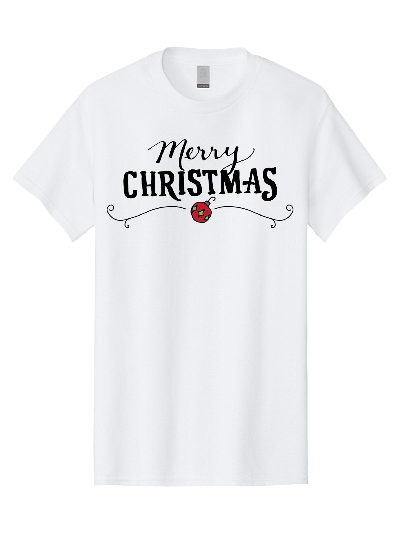 Merry-Christmas-6 Men'S Graphic Tee, 100% Cotton, Comfortable Casual Summer Wear, Machine Washable, Merry Christmas, Festive Greetings, Holiday Wishes, Christmas Decoration, Red Ornament, Celebration, Winter Holiday, Seasonal Message -  Aaa985 11