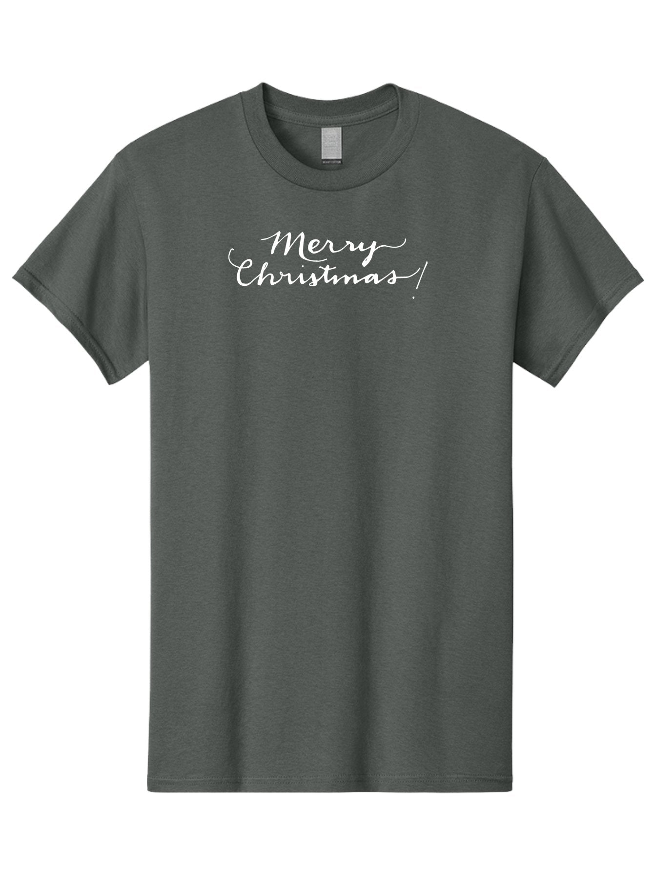Merry-Christmas-8 Men'S Graphic Tee, 100% Cotton, Comfortable Casual Summer Wear, Machine Washable, Merry Christmas, Holiday Wishes, Festive Greeting, Christmas Message, Joyful Wishes, Holiday Cheer, White Calligraphy -  Aaa987 8