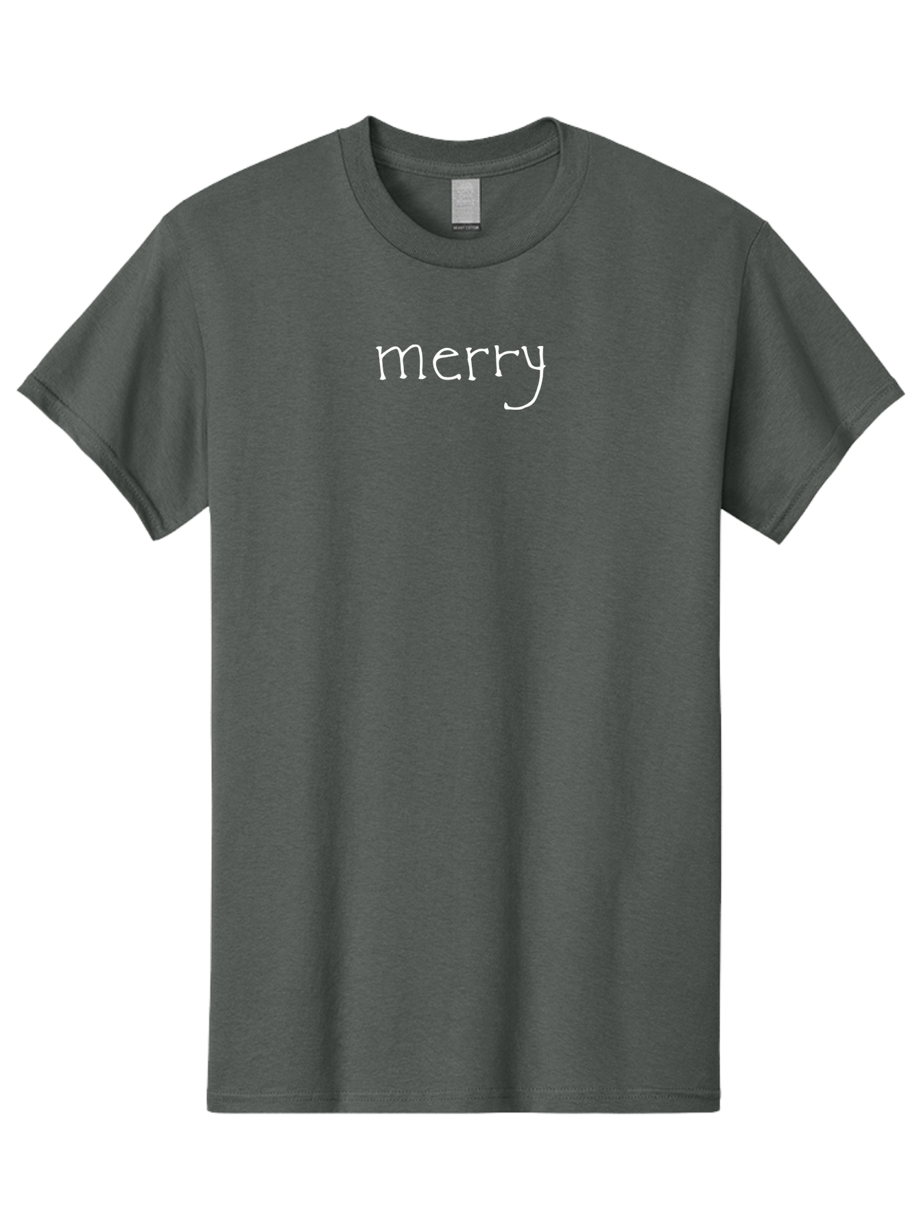 Merry Men'S Graphic Tee, 100% Cotton, Comfortable Casual Summer Wear, Machine Washable, Holiday Greeting, Festive Words, Merry Christmas, White Text, Handwritten Font, Celebration, Cheer -  Aaa991 27
